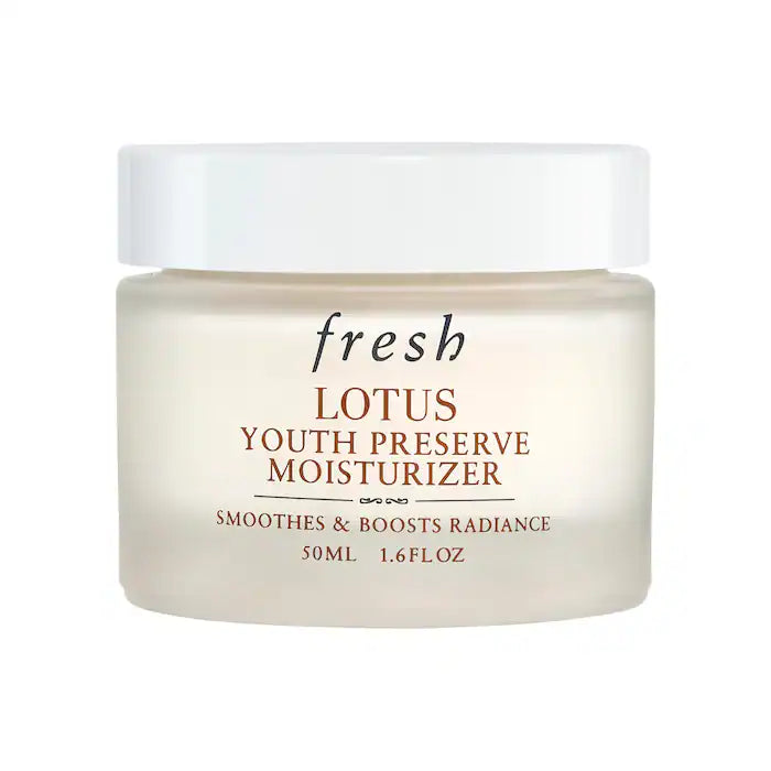 Lotus Youth Preserve Hydrating & Smoothing Face Cream for Fine Lines & Texture - Fresh Moisturizer for Daily Skincare & Anti-Aging Routine