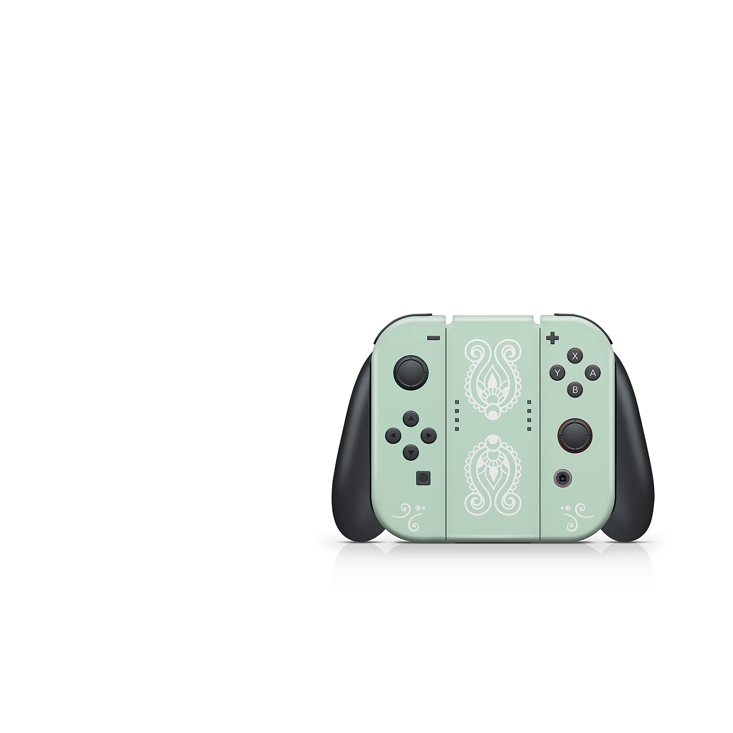Kawaii Green Flower Vinyl Skin Wrap for Nintendo Switch - 3M Premium Full Decal Cover Compatible with Joy-Con, Console & Dock | Perfect for Gaming, Travel & Personalization