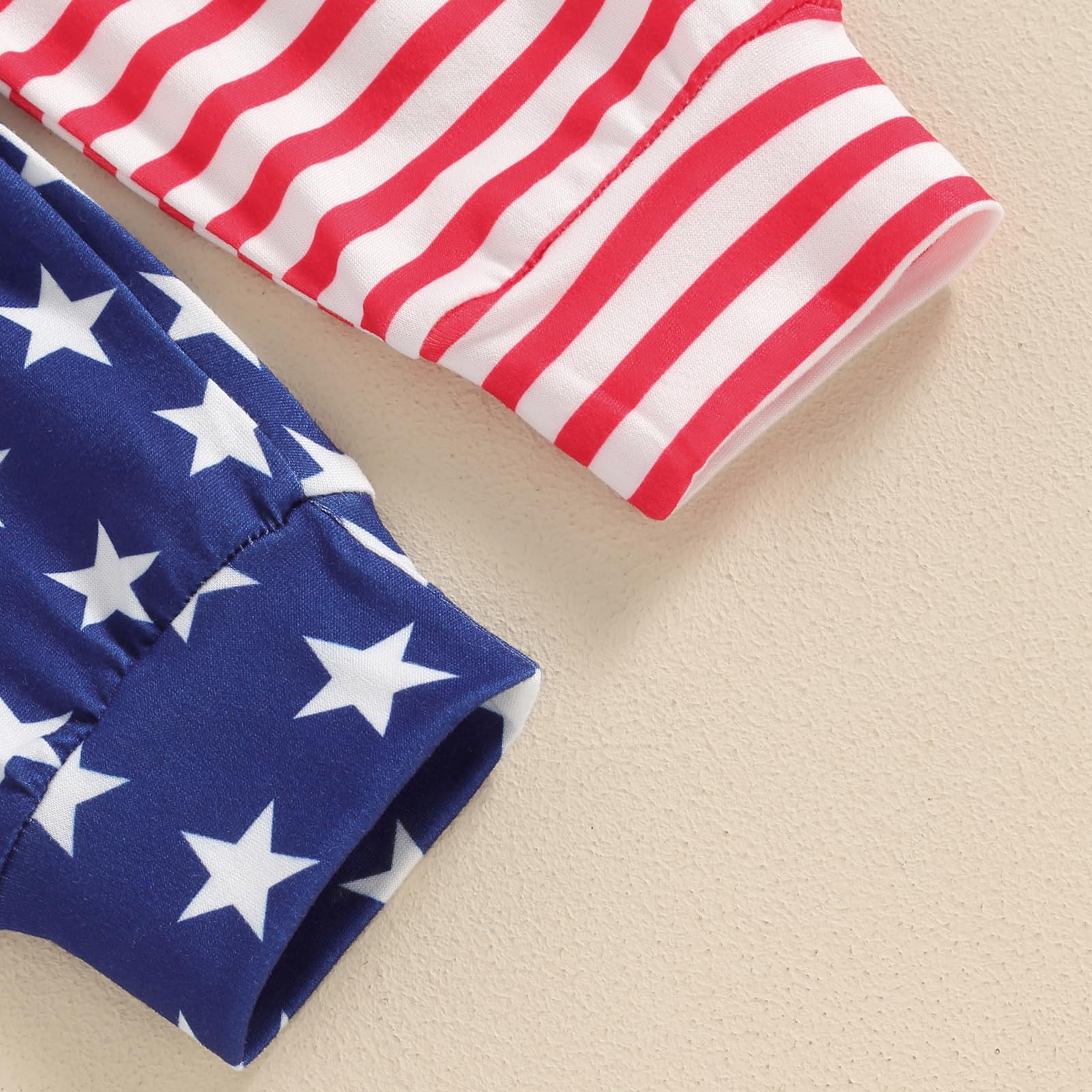 Adorable 4th of July Baby Boy Outfit - Stars & Stripes Romper with Pants - 1st Independence Day Newborn Clothes | Perfect for Family BBQs, Fireworks & Patriotic Photo Shoots