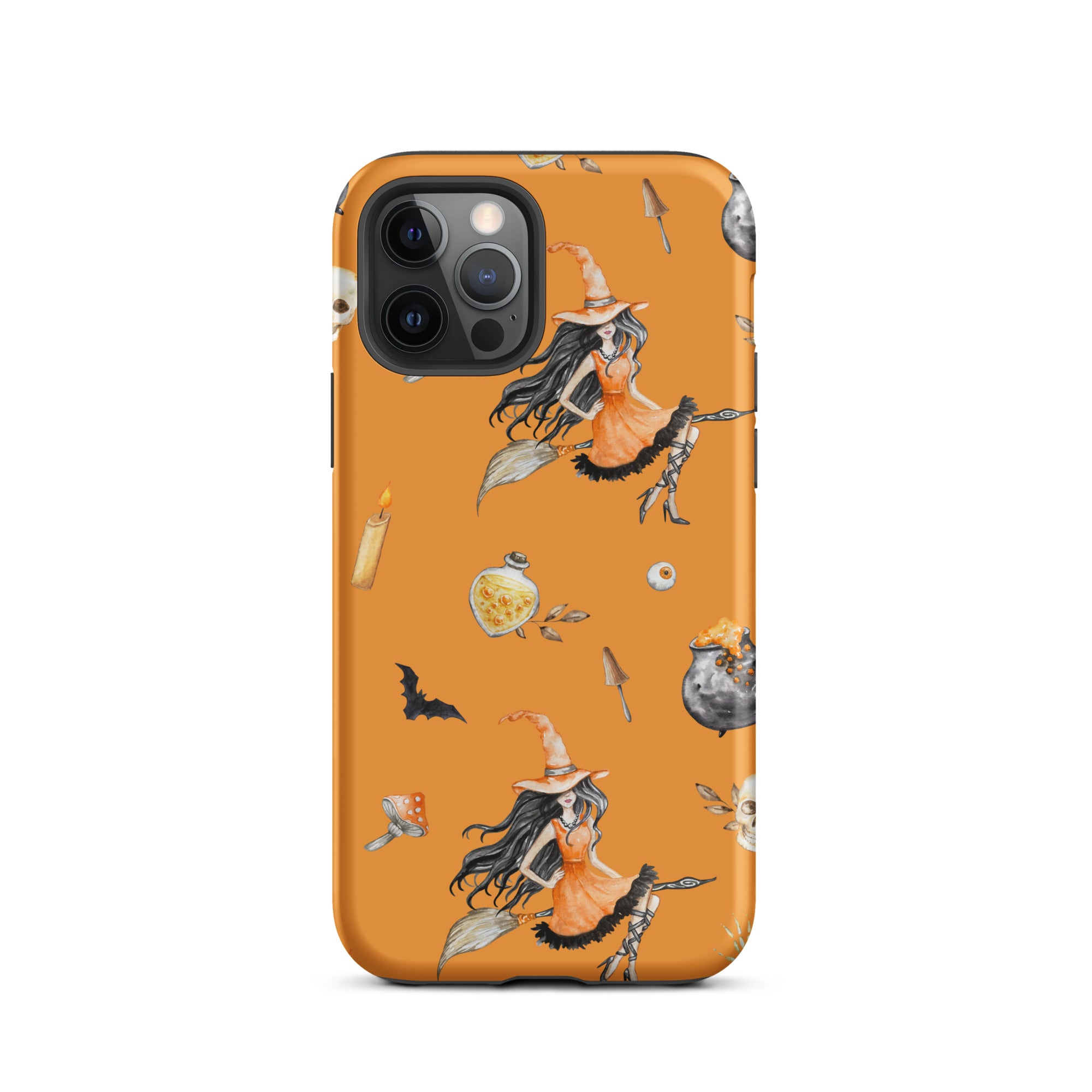 Premium Witch's Broomstick iPhone Case - Durable Protective Cover for iPhone 13/14/15 Pro Max - Perfect for Halloween, Cosplay & Witch-Themed Parties