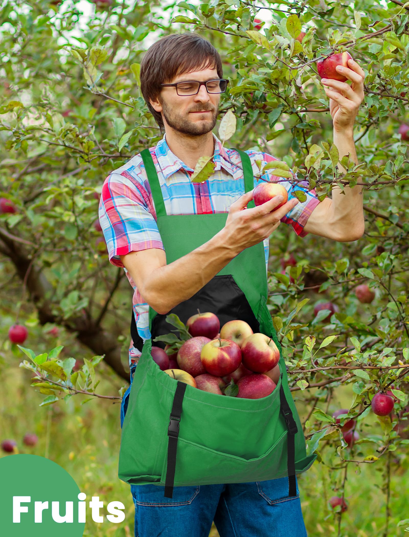 Durable Gardening Apron with Multiple Pockets for Women & Men - Washable Harvest Apron for Planting, Weeding & Harvesting - Perfect Gardening Gift for Outdoor Enthusiasts
