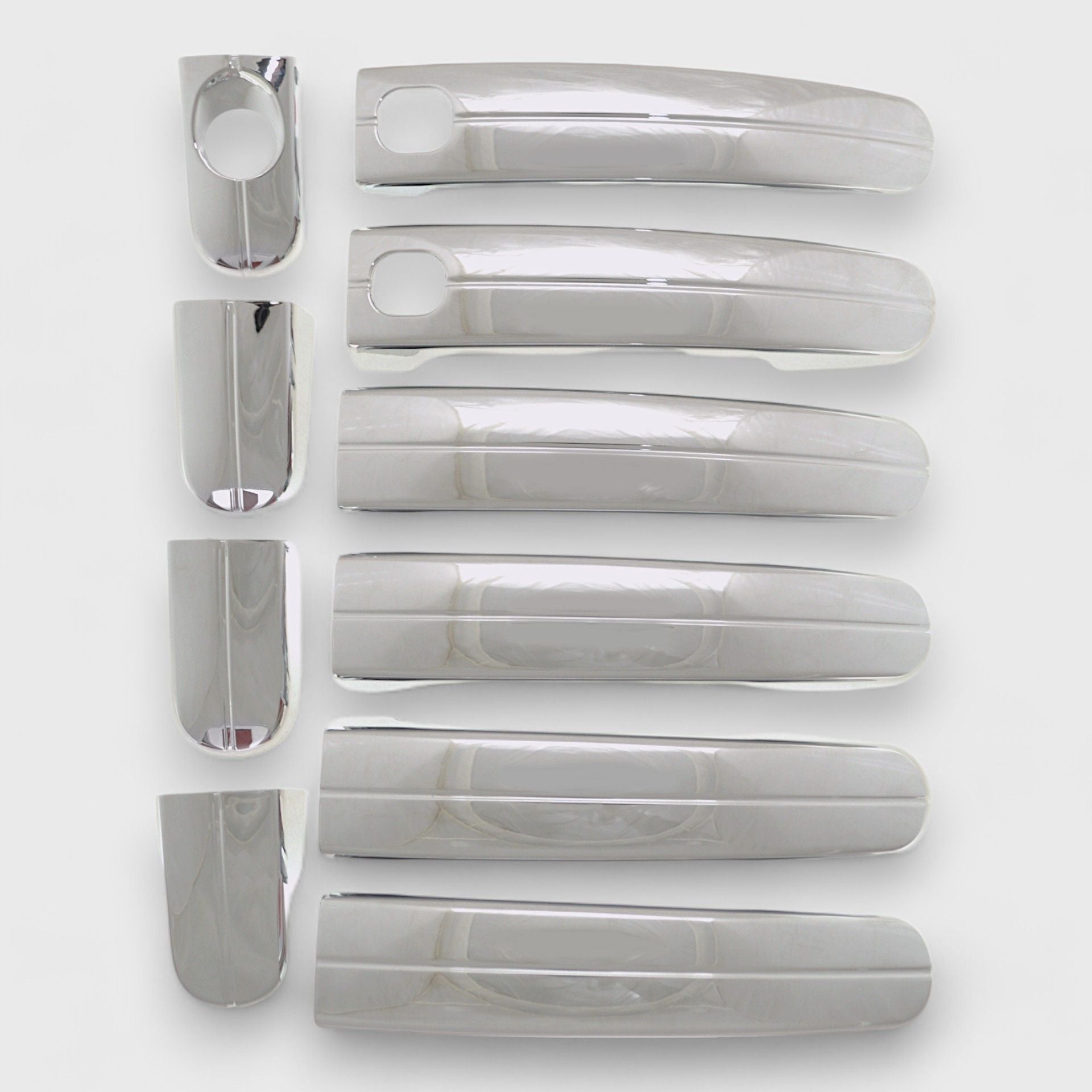 Chrome Door Handle Cover with or without Smart Key - DH306 | Secure & Stylish Upgrade for Home & Office Doors
