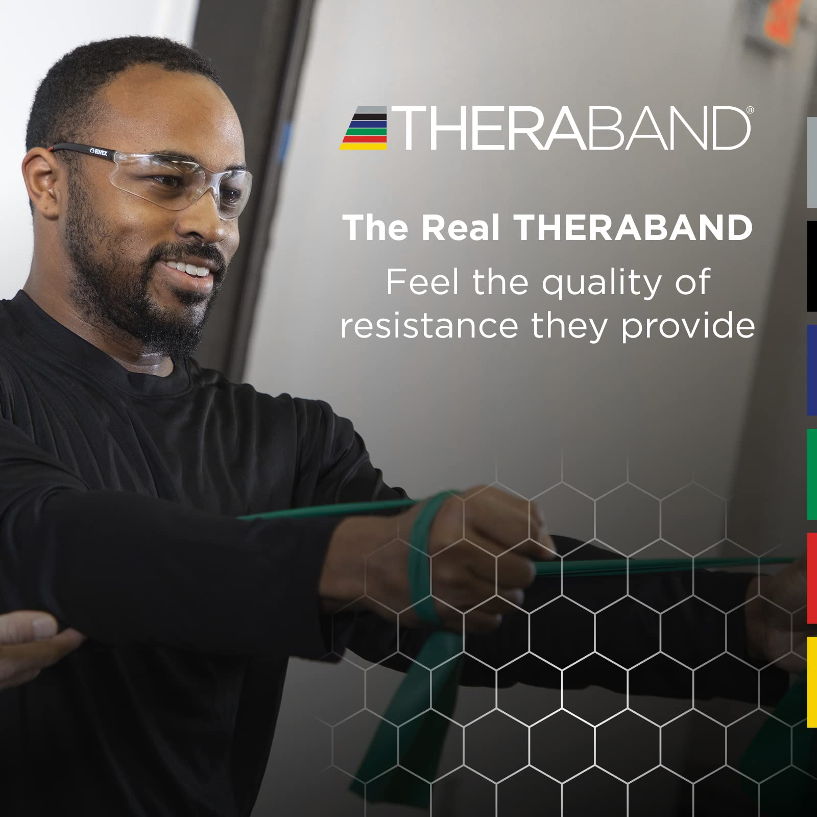 THERABAND Professional Latex Resistance Bands for Rehabilitation, Physical Therapy, Home & Gym Workouts - 5 Foot, Blue, Extra Heavy (Level 5) - Ideal for Strength Training, Muscle Recovery & Physical Therapy Exercises