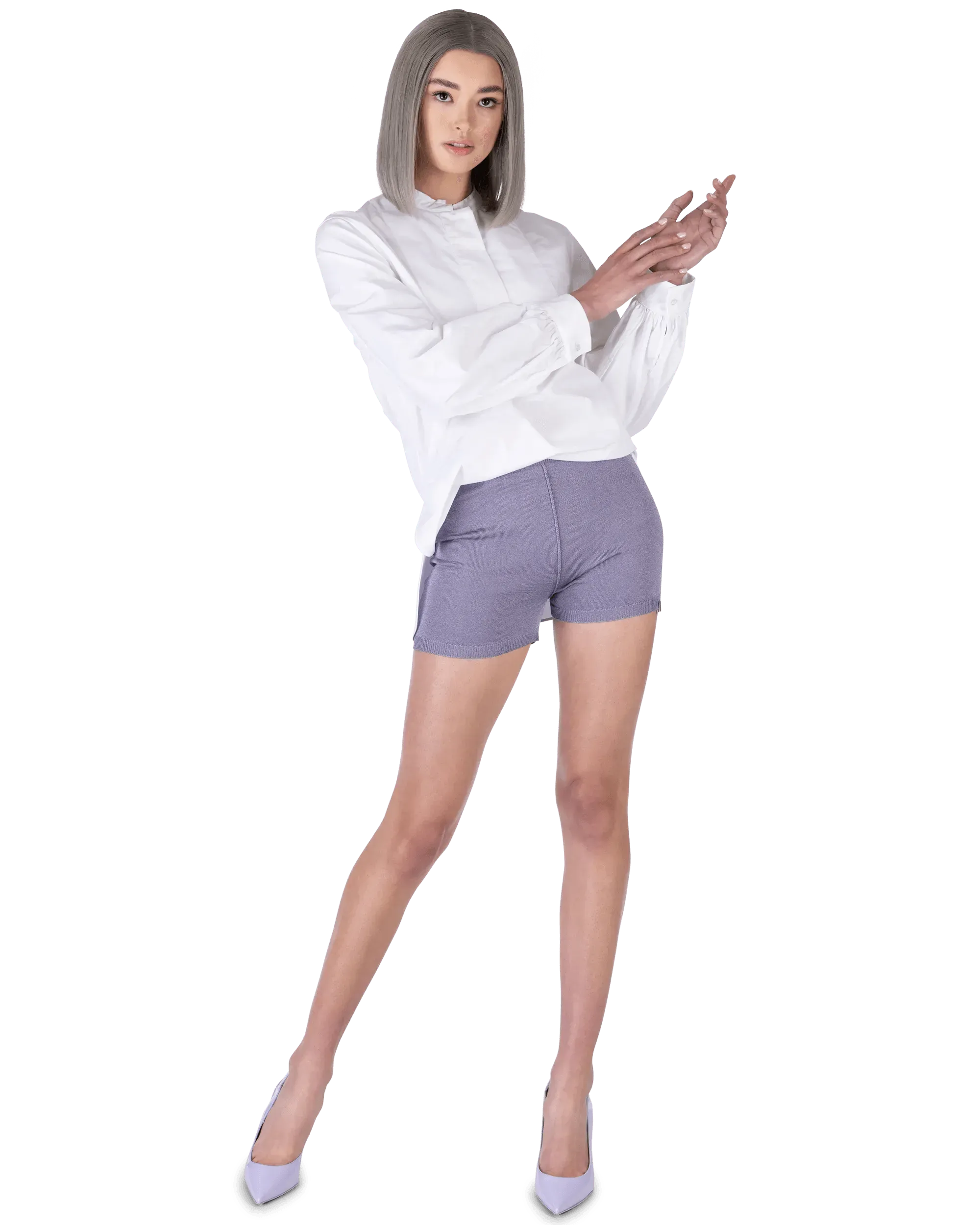 Butterfly Knit Shorts for Women - Soft Comfortable Stretchy Lounge Shorts - Perfect for Yoga, Sleepwear & Summer Outfits