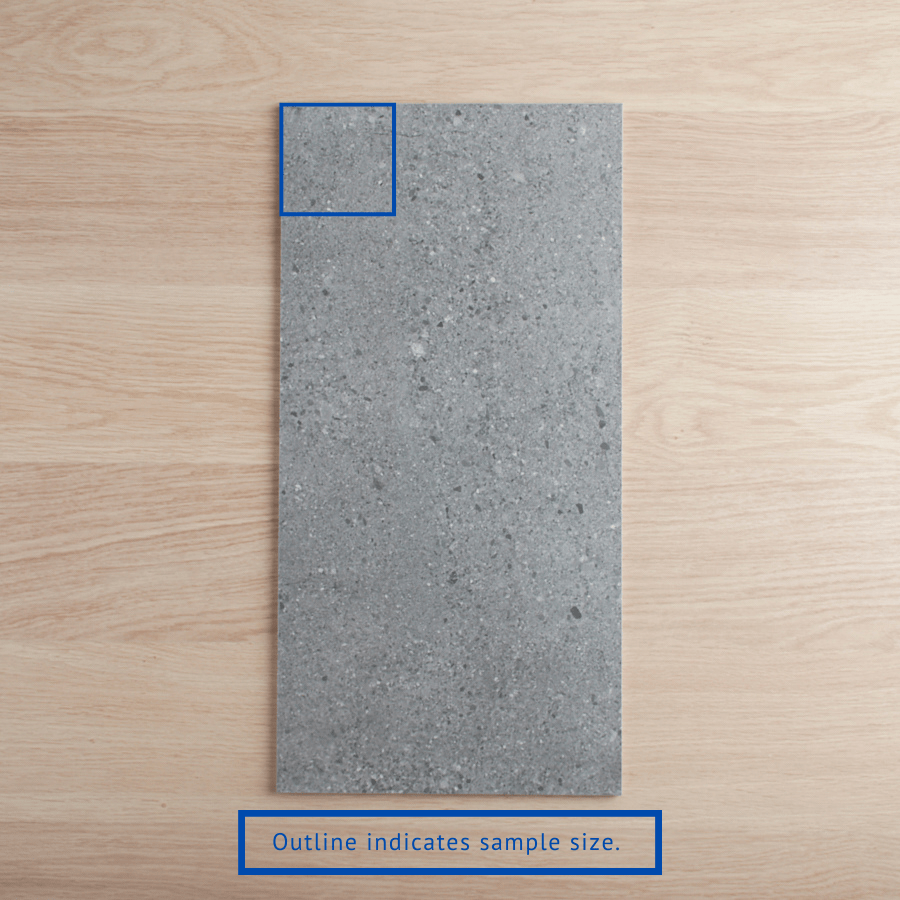 Hamilton Matte Charcoal Concrete Look Tile - Premium Peel and Stick Wall Tiles for Kitchen Backsplash, Bathroom, and Home Decor | Easy DIY Installation | Waterproof & Durable