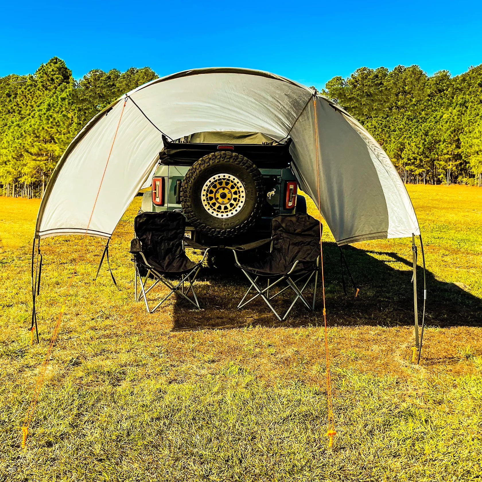 Ford Bronco Trail Gear Oasis 2-in-1 Trail Cover & Tailgate Shade - Waterproof UV Protection for Off-Road Adventures & Camping Trips