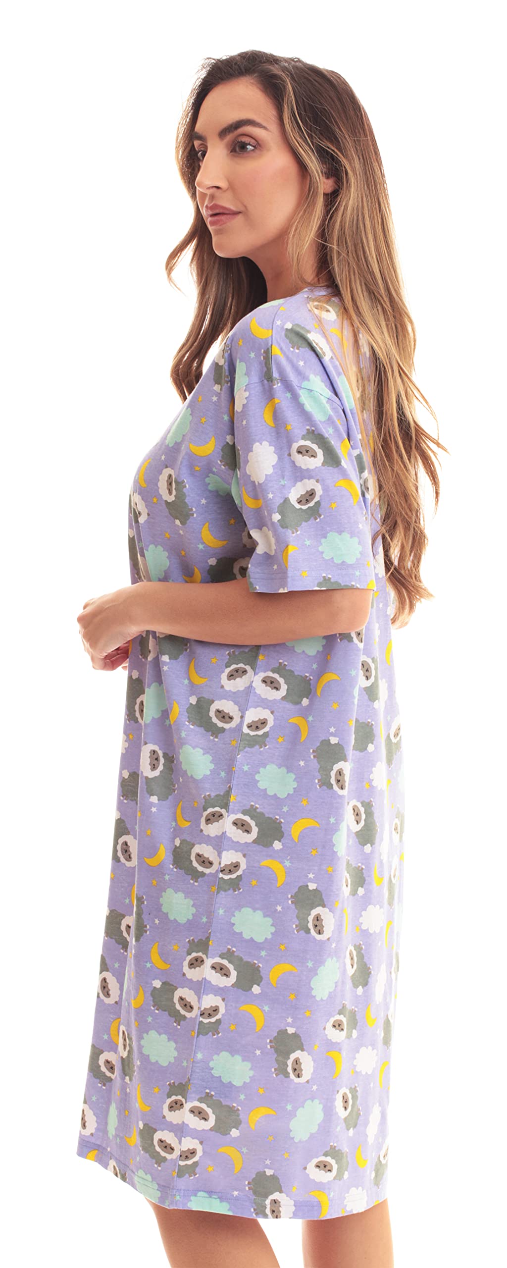 Just Love Women's Short Sleeve Nightgown - Soft Sleep Dress for Comfortable Nights | Perfect for Summer, Lounge Wear & Relaxing at Home