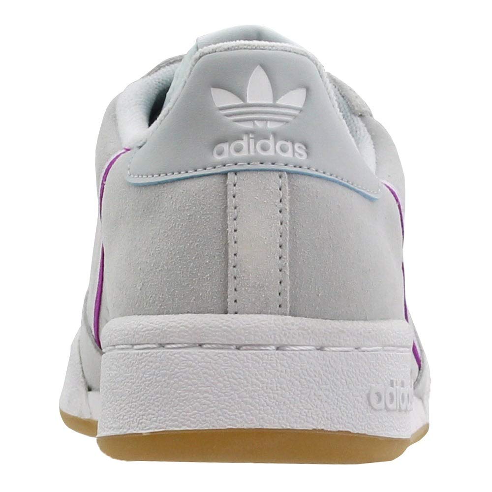 Adidas Women's Continental 80 Lace-Up Sneakers - Grey Casual Shoes Size 11 B | Retro Running Style for Everyday Wear, Gym & Street Fashion