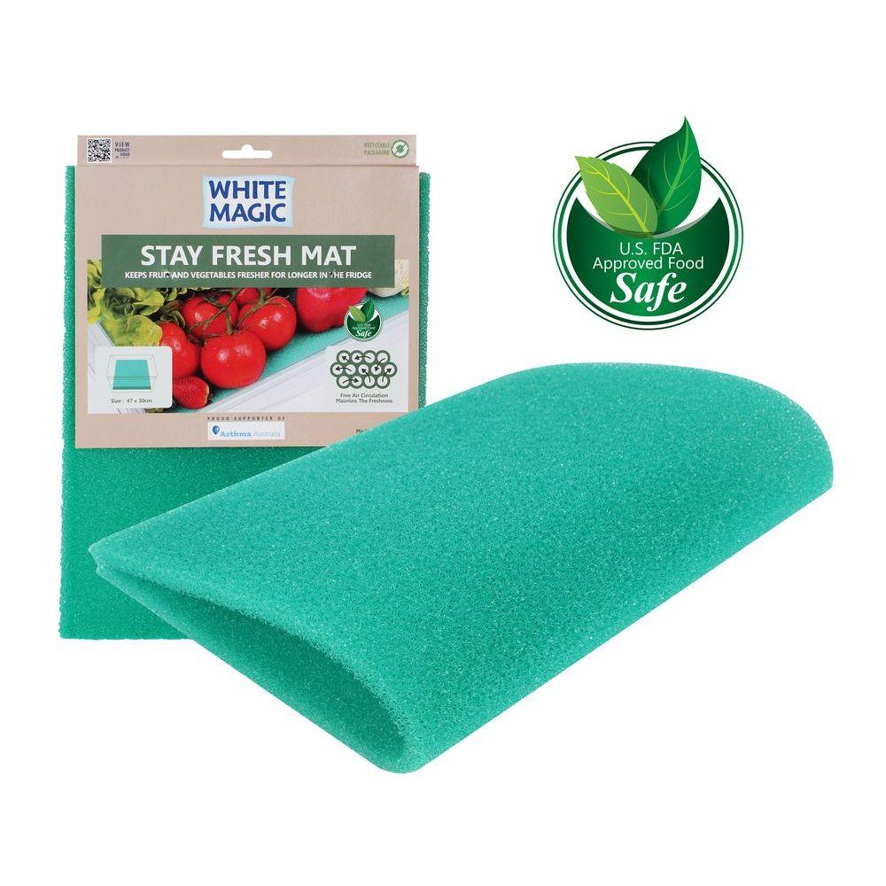 White Magic Stay Fresh Antibacterial Mat - Odor Control & Moisture Absorbing for Shoes, Gym Bags & Sports Gear - Perfect for Athletes & Active Lifestyles