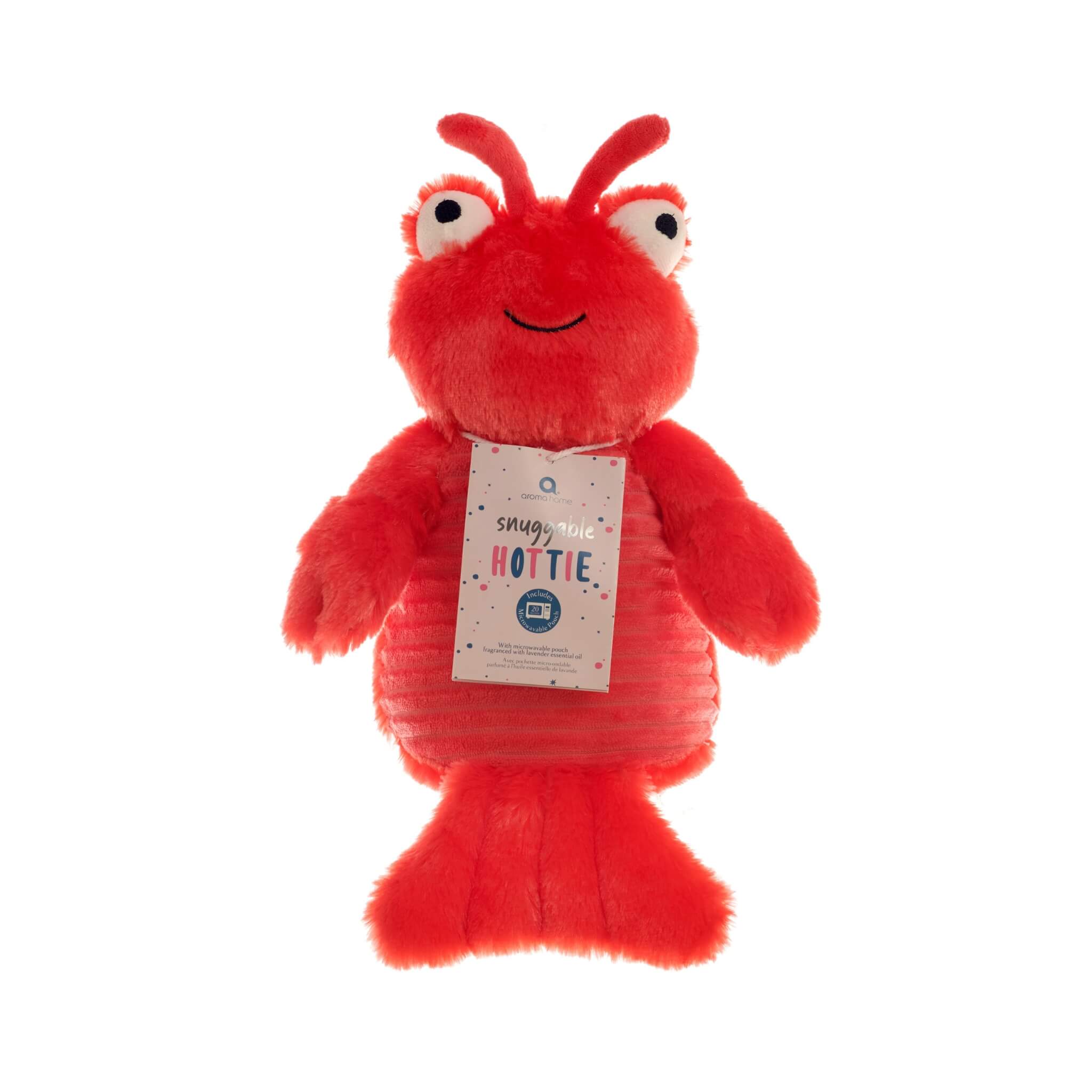 Red Lobster Plush Stuffed Animal Toy with Microwavable Heat Pack - Warm & Snuggly Comfort for Kids & Adults | Perfect for Cold Nights, Stress Relief & Cuddling
