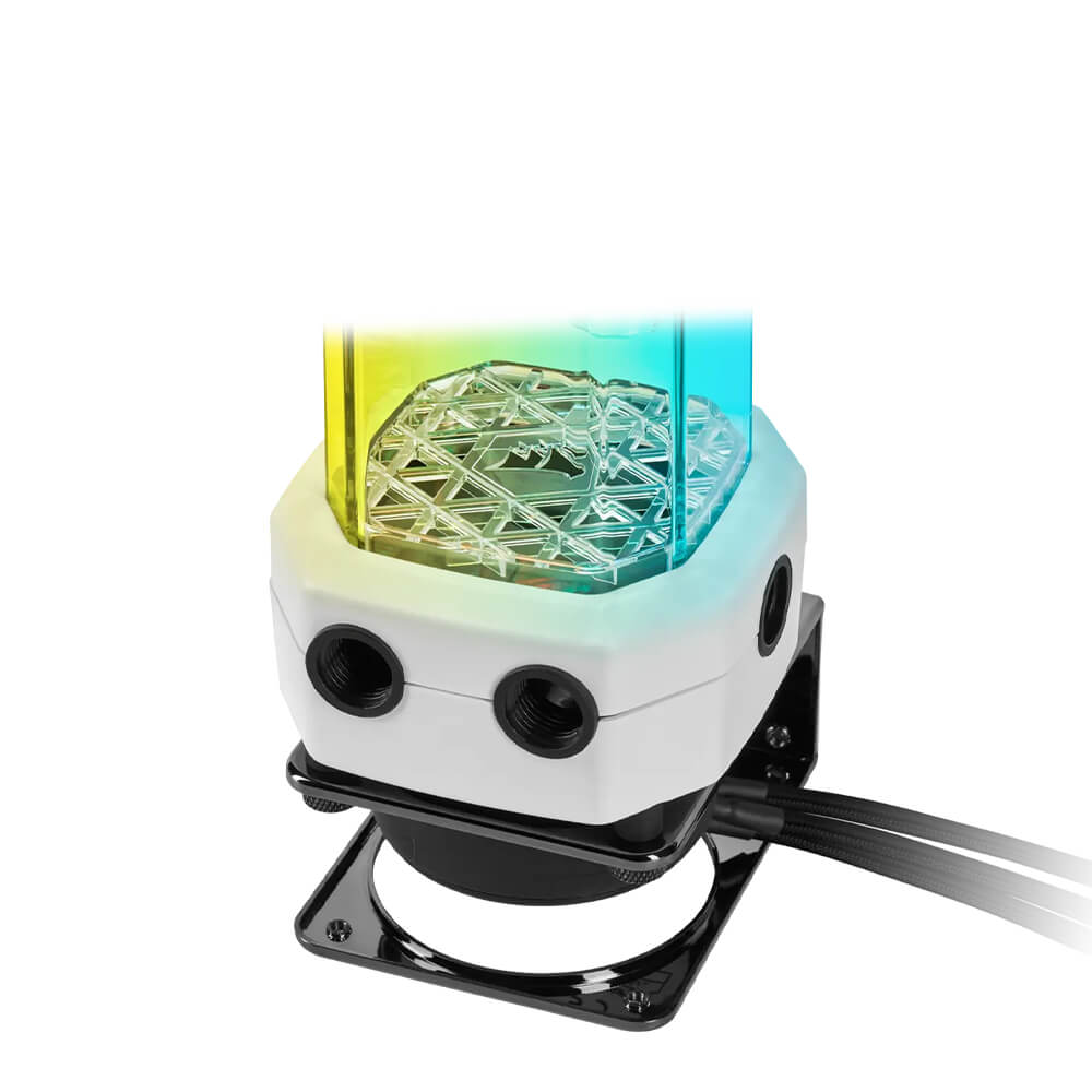 Corsair Hydro X Series XD5 RGB D5 Pump Reservoir - High Performance Water Cooling System for PC Gaming & Custom Liquid Cooling Builds - White
