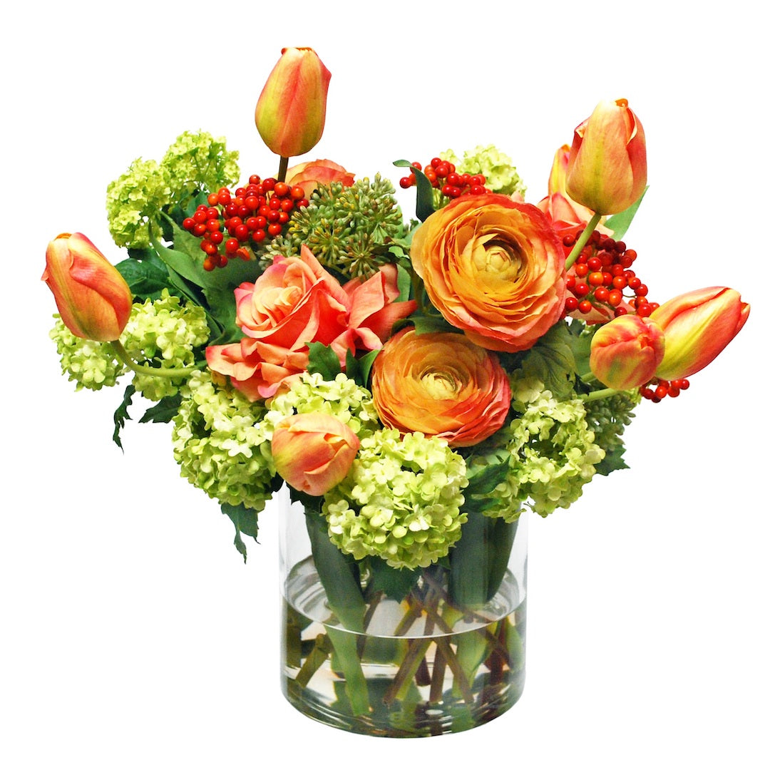Beautiful Mixed Tulip & Rose Bouquet - Fresh Floral Arrangement for Weddings, Anniversaries & Home Decor