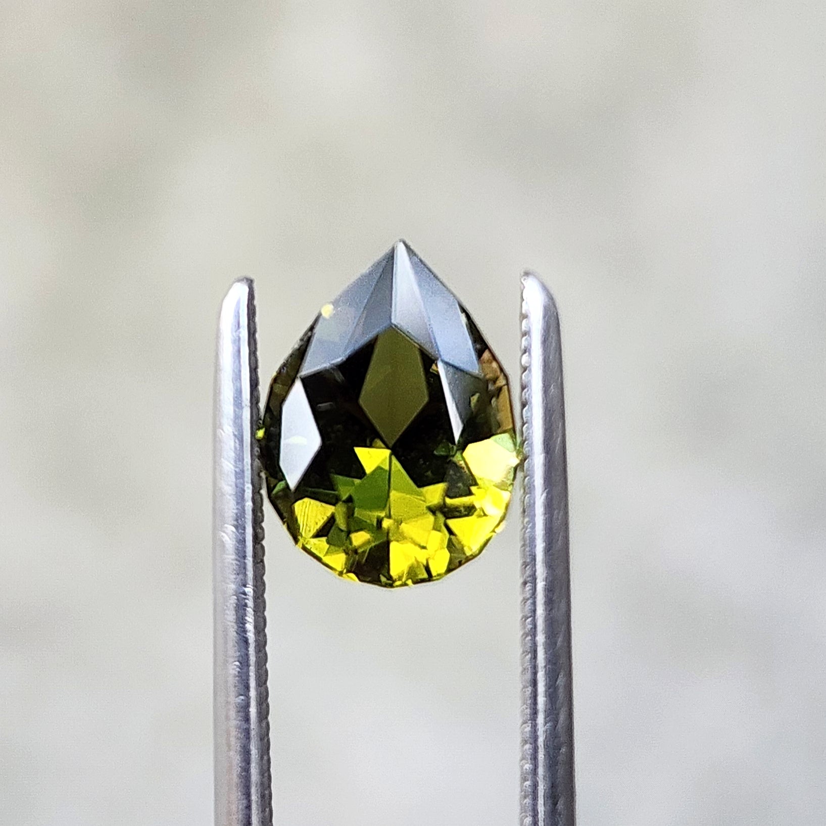 1.09ct Natural Untreated Green Tourmaline Pear Shaped Loose Gemstone for Jewelry Making - Engagement Rings, Necklaces & Earrings