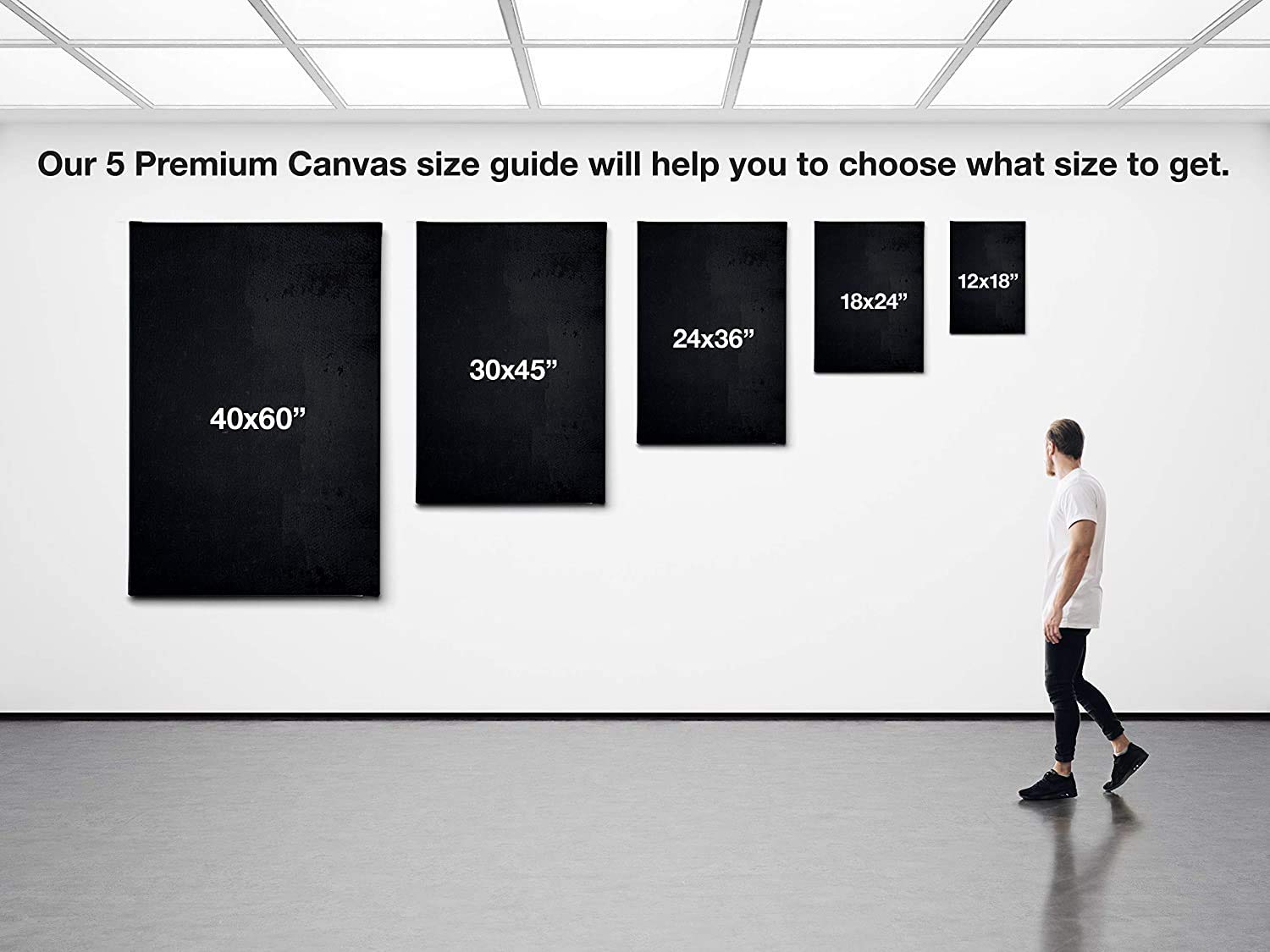 Banksy Welcome To Hell Canvas Wall Art - Vertical Street Art Print 24x36 Inches, Ready to Hang, Gallery Wrapped - Made in USA | Perfect for Living Room, Bedroom & Office Decor