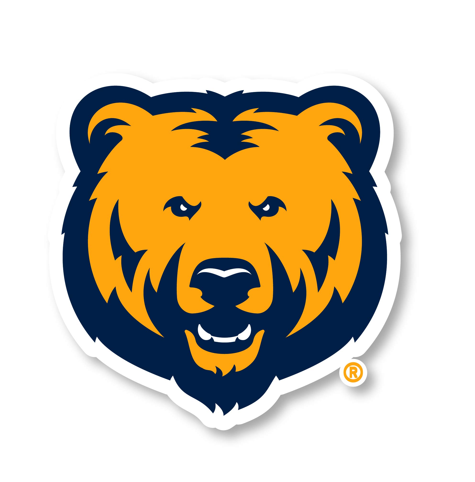 Northern Colorado Bears 2 Inch Vinyl Mascot Decal Sticker 4-Pack - Officially Licensed Collegiate Stickers for Cars, Laptops & School Spirit