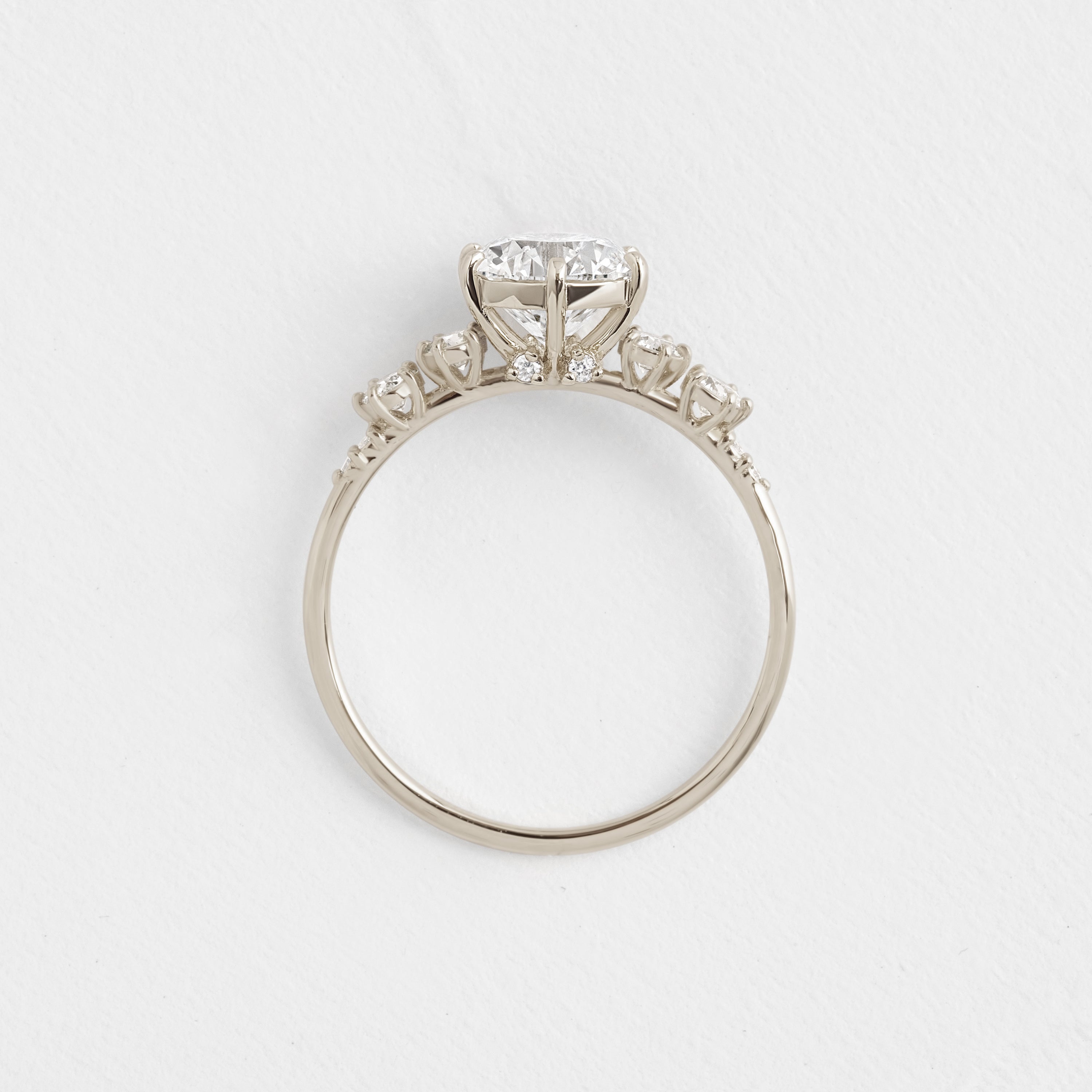 Coda Ring - Elegant Round Cut Sterling Silver Ring for Women | Perfect for Engagement, Wedding & Everyday Wear