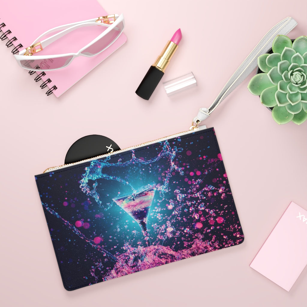 Elegant Cocktail Nights Clutch Bag for Women - Stylish Evening Party Clutch - Perfect for Weddings, Prom, Date Nights & Special Occasions