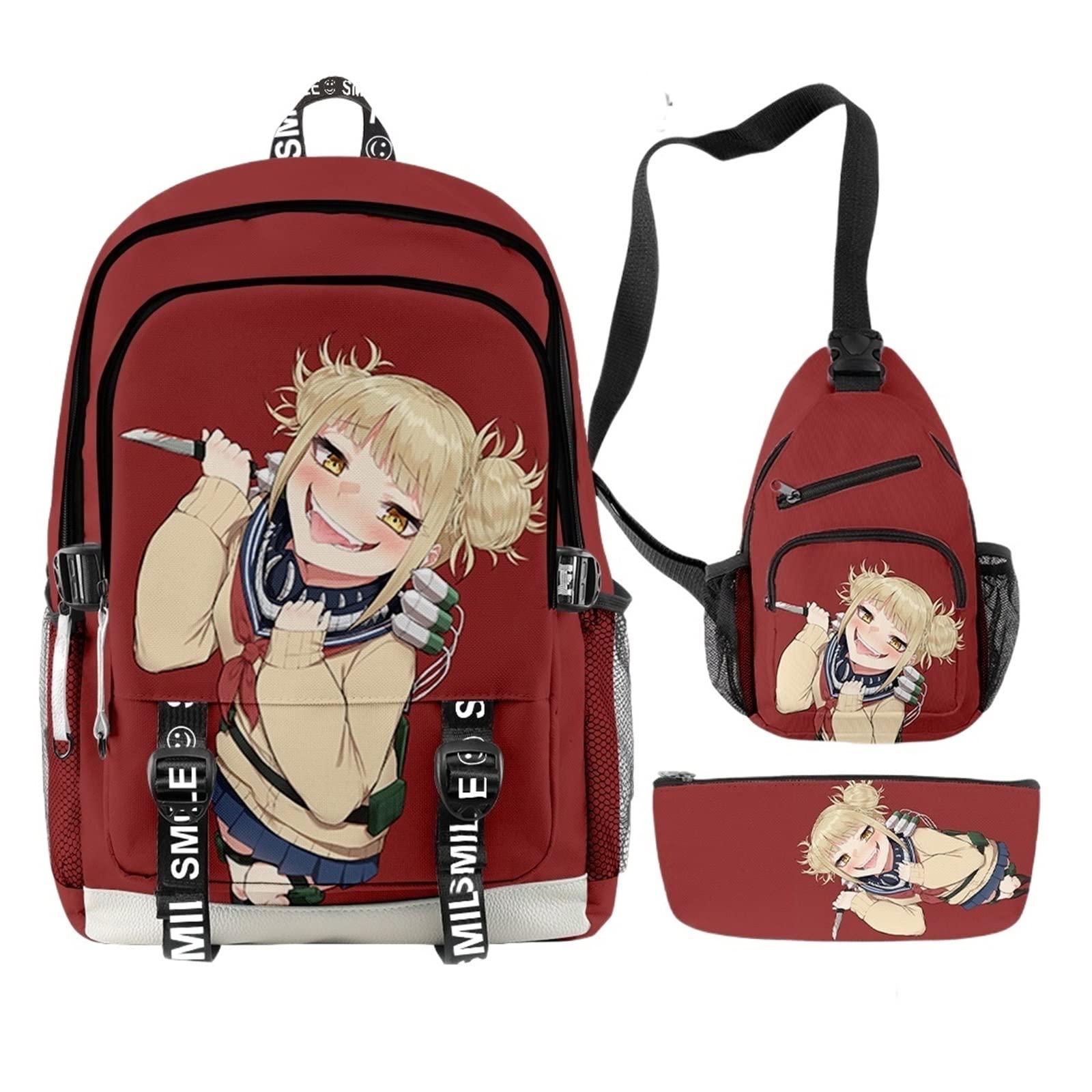 My Hero Academia Anime Backpack for School, Travel & Cosplay - Lightweight Laptop Bag for Boys, Girls & Teens - Multi Color Cartoon Sports Backpack (Perfect for School, Gym, Conventions & Daily Use)