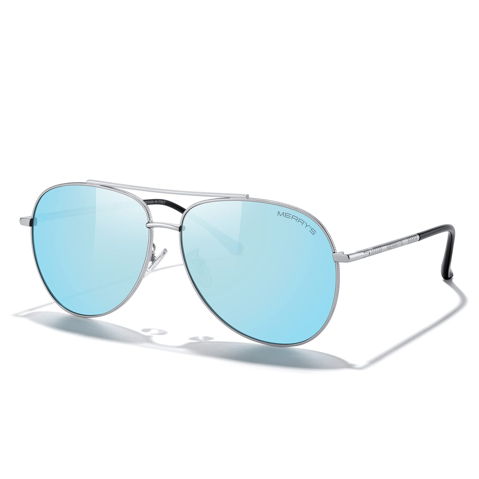 Polarized Aviator Sunglasses for Women & Men - UV Protection, Mirror Lens, 60MM - Ideal for Driving, Outdoor Activities & Travel