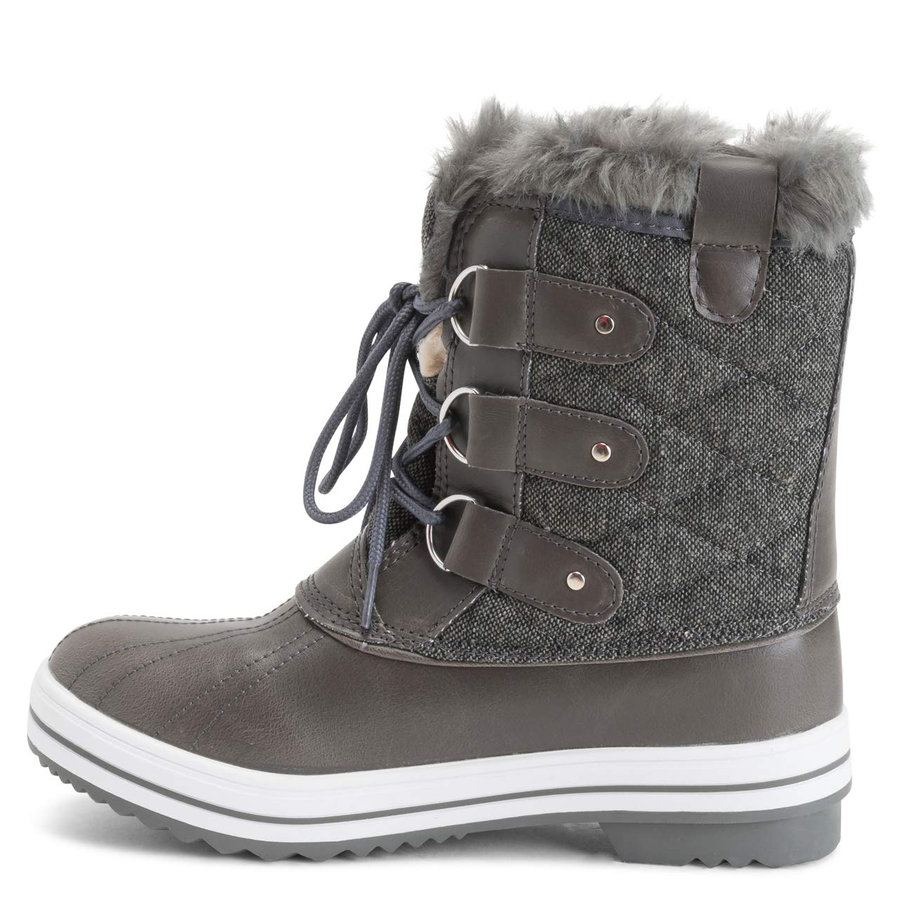 Polar Products Women's Quilted Snow Boots - Waterproof Winter Boots for Snow & Rain - Warm & Comfortable for Outdoor Activities, Hiking & Cold Weather