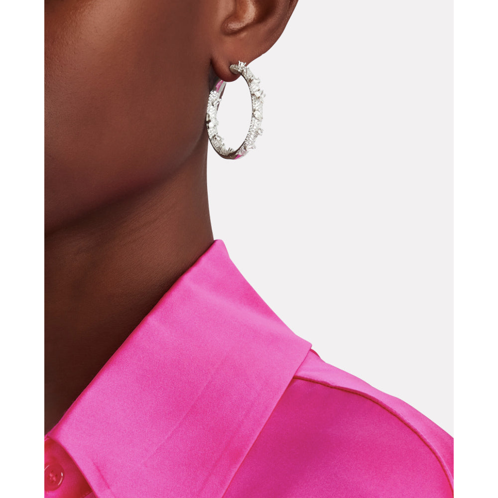 Stylish Gold-Plated Electric Hoop Earrings for Women - Trendy Light-Up Party Jewelry for Nightclubs, Raves & Festivals
