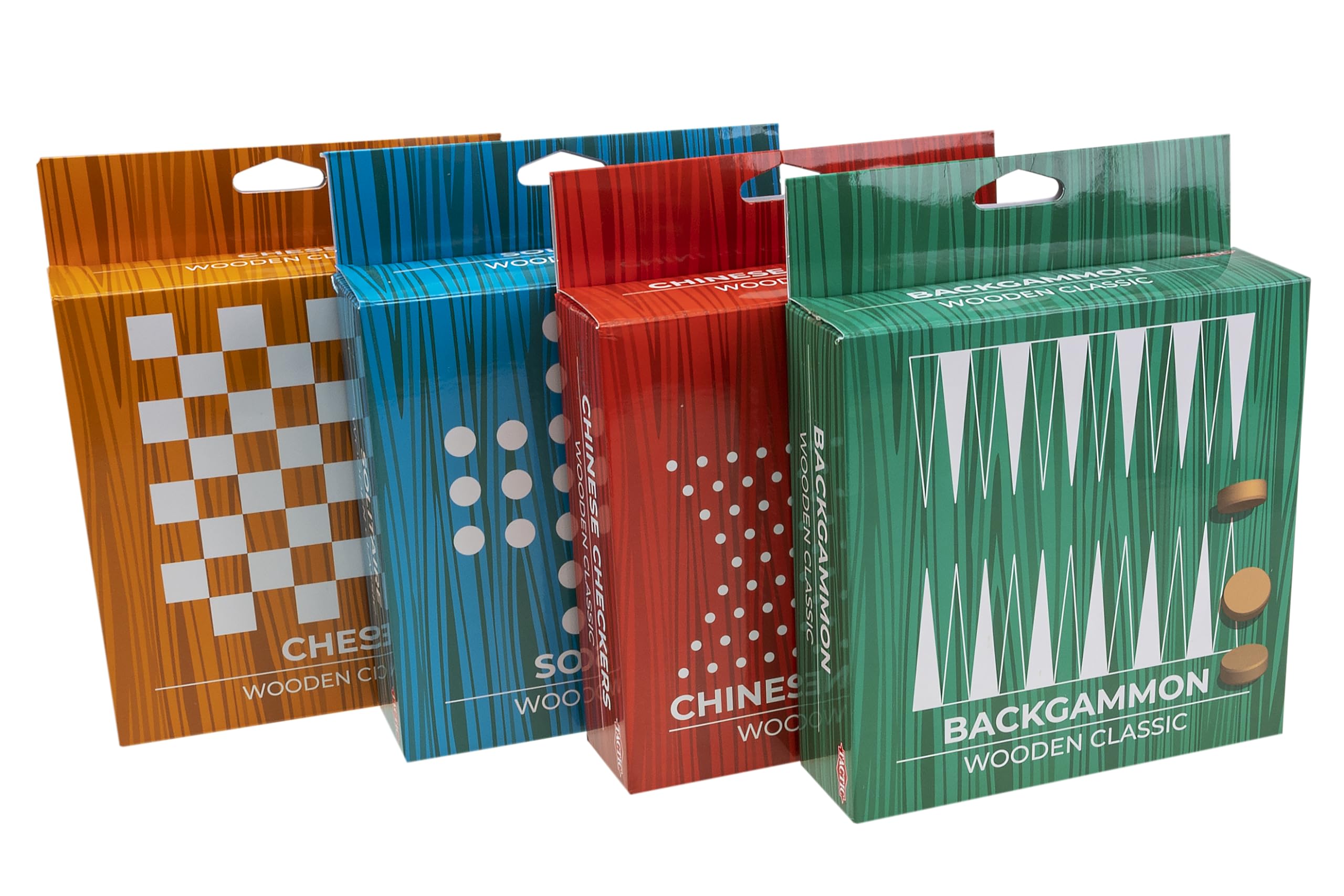 Classic Wooden Backgammon Set - UK Tactic Games for Home & Travel