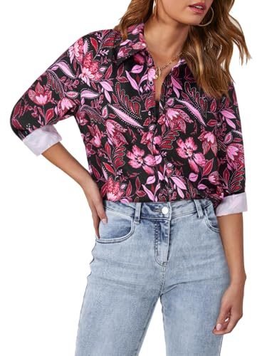 Pink Black Floral