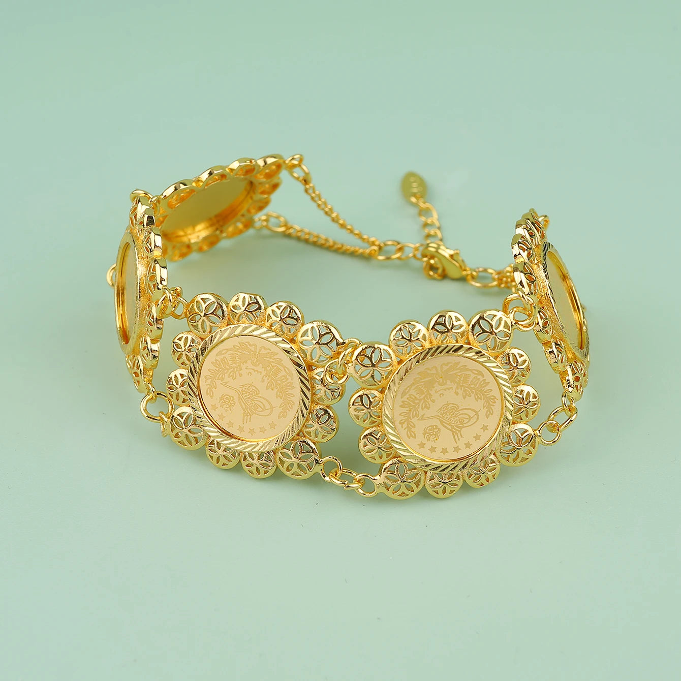 Golden Sun Bracelet for Women - 14K Gold Plated Boho Jewelry - Perfect for Summer, Beach & Festival Outfits