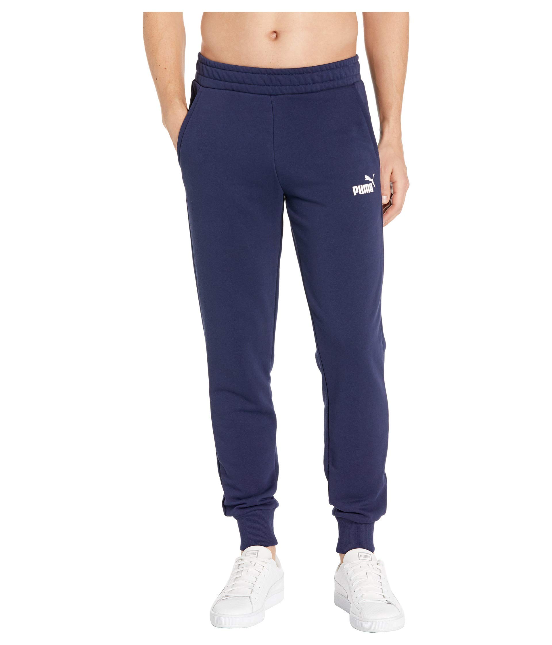PUMA Men's Essentials Fleece Sweatpants - Comfortable Joggers for Casual Wear, Gym & Lounge - Black Athletic Pants for Running & Workout