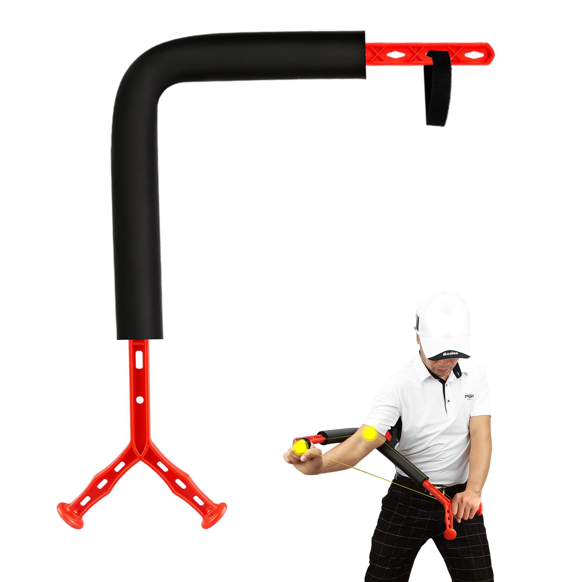 **Golf Swing Trainer Aid for Beginners - Improve Posture & Correct Swing Motion | Golf Training Equipment & Practice Tool for Indoor/Outdoor Use**