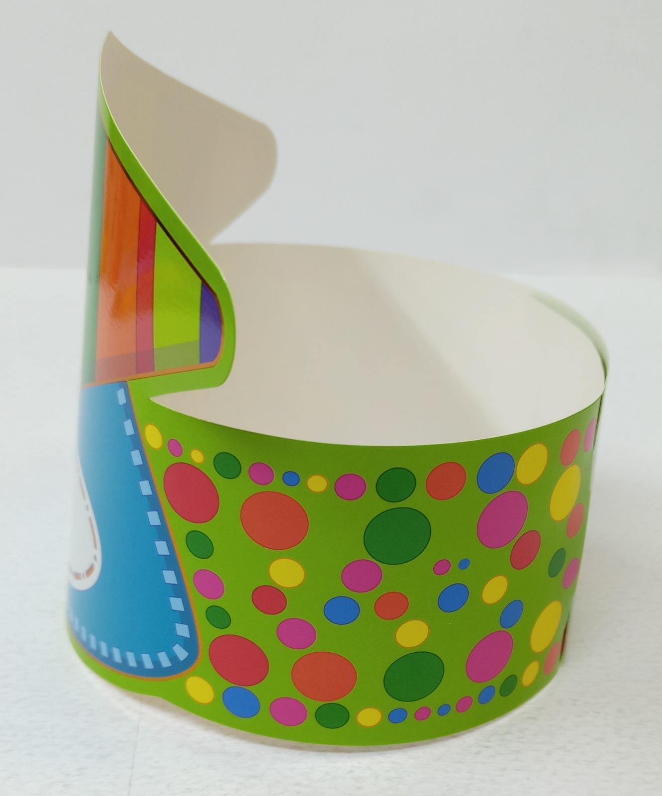 Colorful & Shiny Graduation Crown - Premium Cardboard Party Hat for Graduation Ceremonies, Birthday Celebrations & Costume Parties