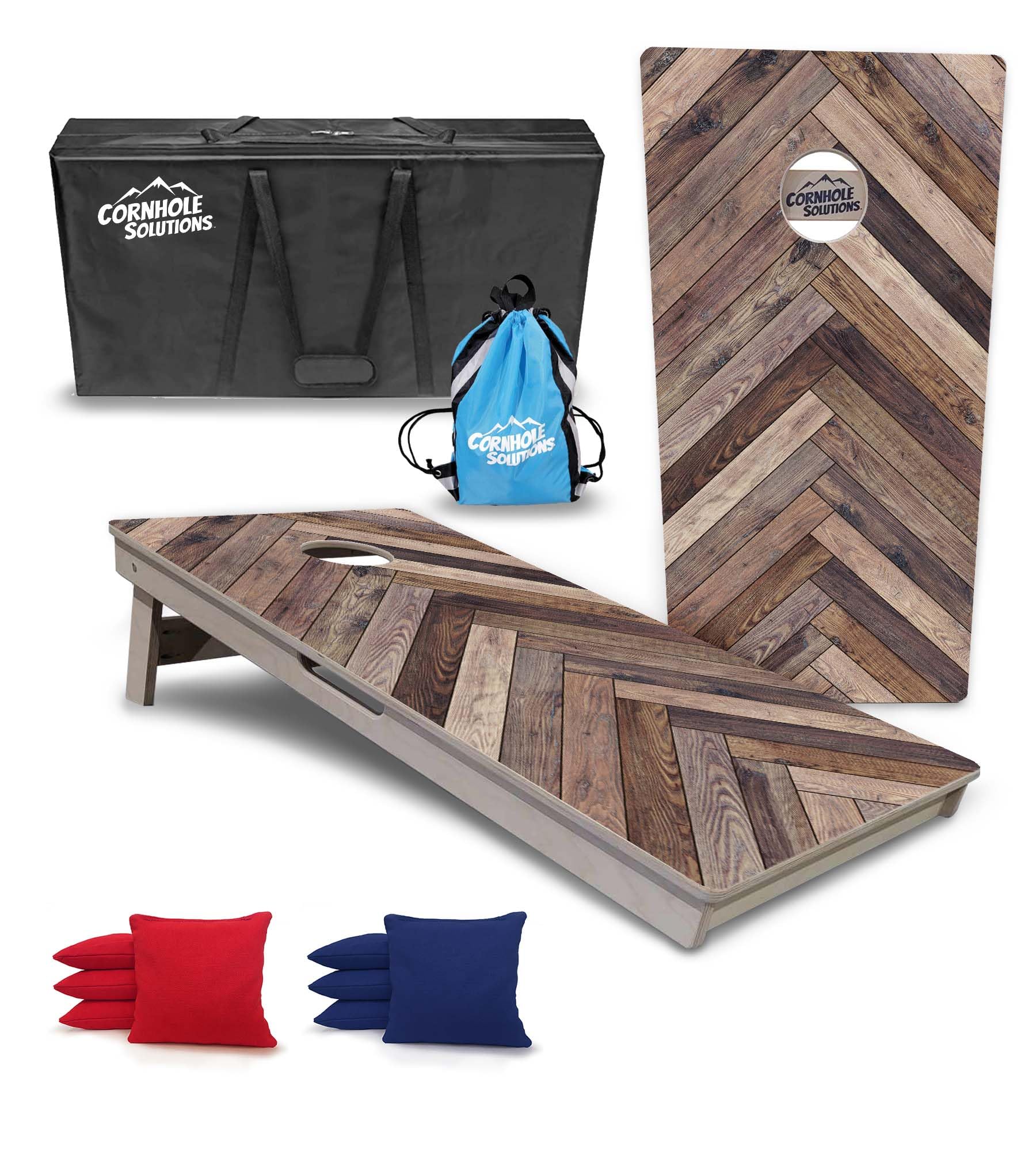 Premium Regulation Cornhole Set - 2x4 ft Baltic Birch Boards with 8 Bean Bags & Carrying Case - Professional Outdoor Lawn Game for Backyard, Tailgating, and Parties