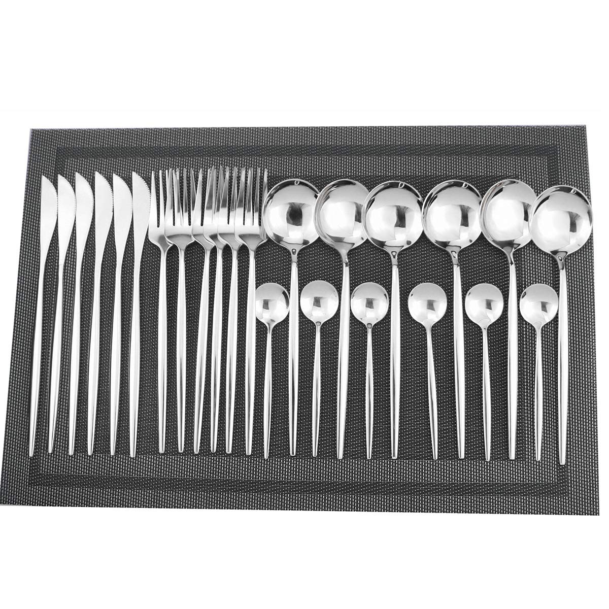 Premium Gugrida 40-Piece Stainless Steel Flatware Set - 18/10 Mirror Polished Silverware (10 Place Settings) - Durable Forks, Spoons & Knives for Everyday Dining, Dinner Parties & Family Gatherings - Elegant Cutlery Set for Restaurants, Weddings & Home Use