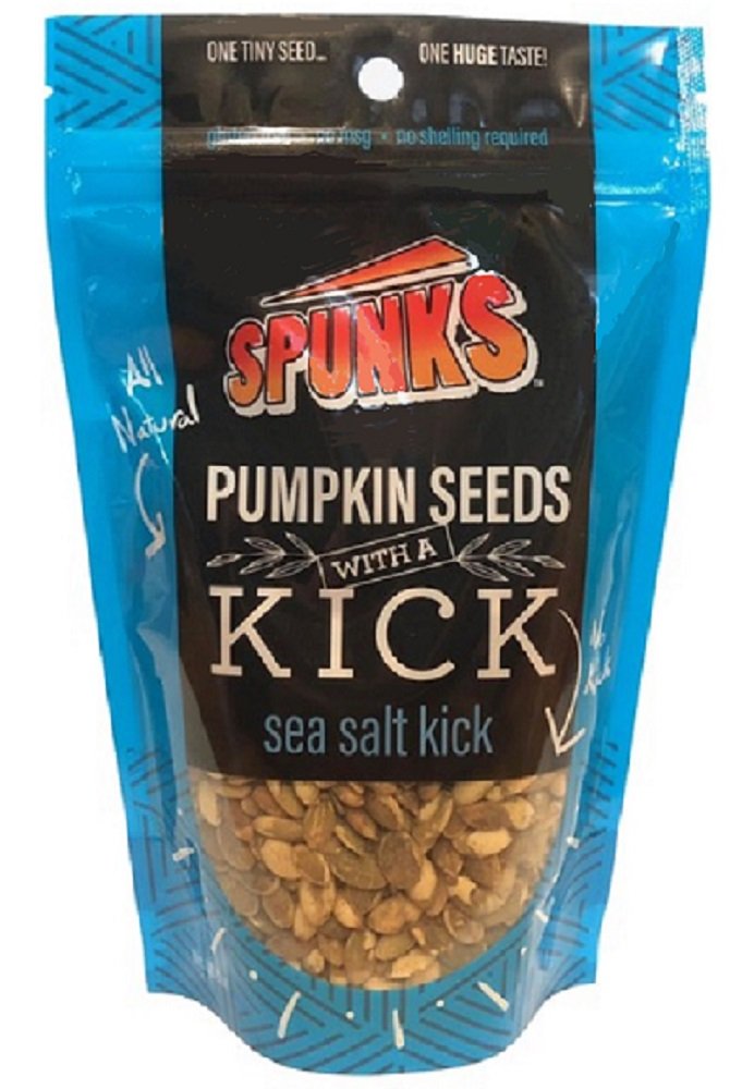 Spunks Spicy Pumpkin Seeds - Healthy Keto Snacks, 5-Pack (5oz Each) - Sea Salt Flavor | Low Carb, High Protein Snack for Weight Loss & Ketogenic Diet | Perfect for Office, Gym & On-The-Go