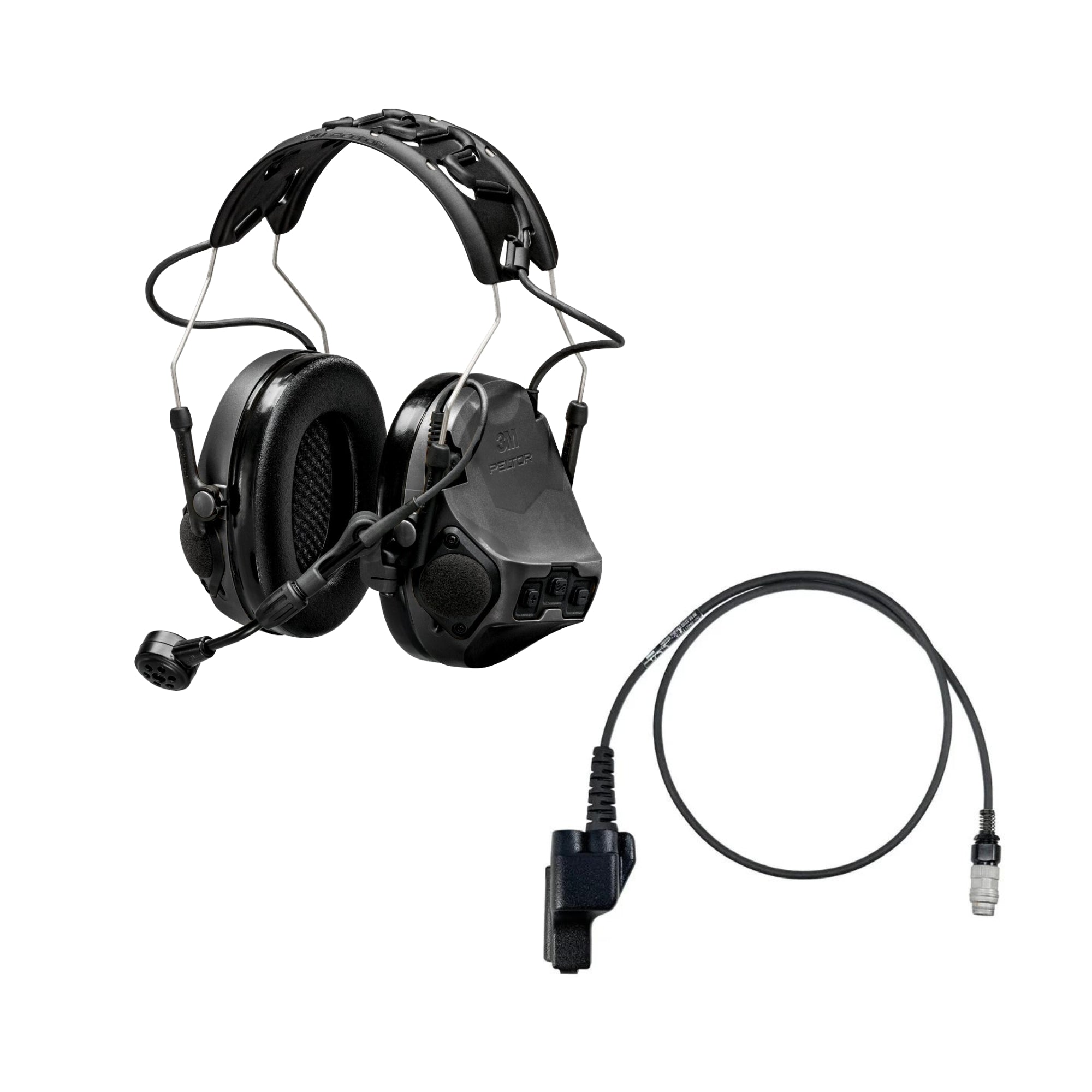 3M Peltor ComTac VII Military-Grade Tactical Headset with TMAS Technology - Hearing Protection & Communication for Special Forces, Police & Shooting Enthusiasts - Ideal for Combat Training, Range Shooting & Tactical Operations