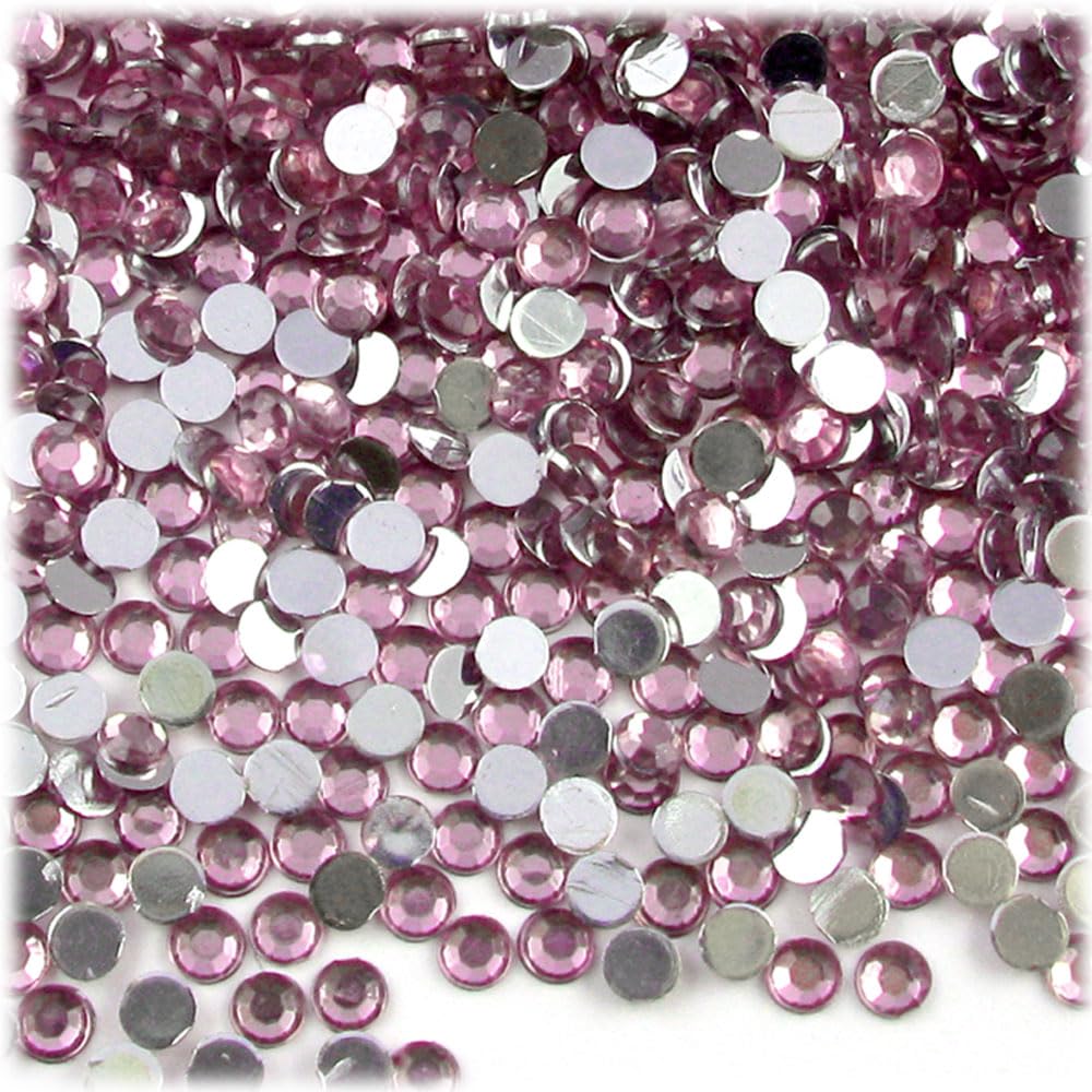 10,000pc 4mm Round Rhinestones Flatback - Ruby Red RED for DIY Crafts, Jewelry Making, Nail Art, Scrapbooking & Home Decor | The Crafts Outlet