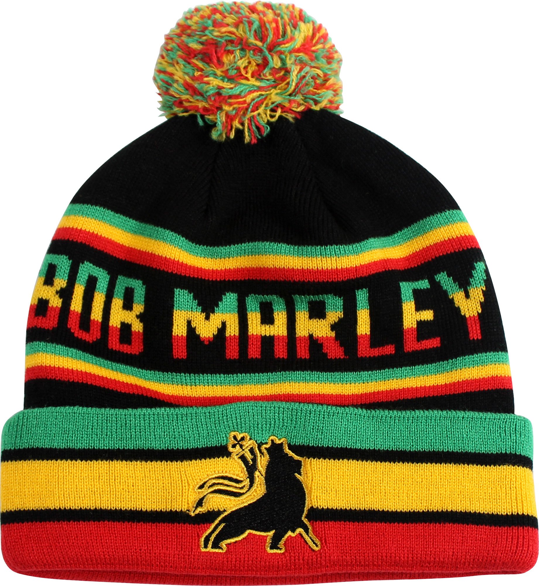 Bob Marley One Love Beanie for Men & Women - Rasta Colors Reggae Knit Hat for Winter - Perfect for Concerts, Festivals & Cold Weather