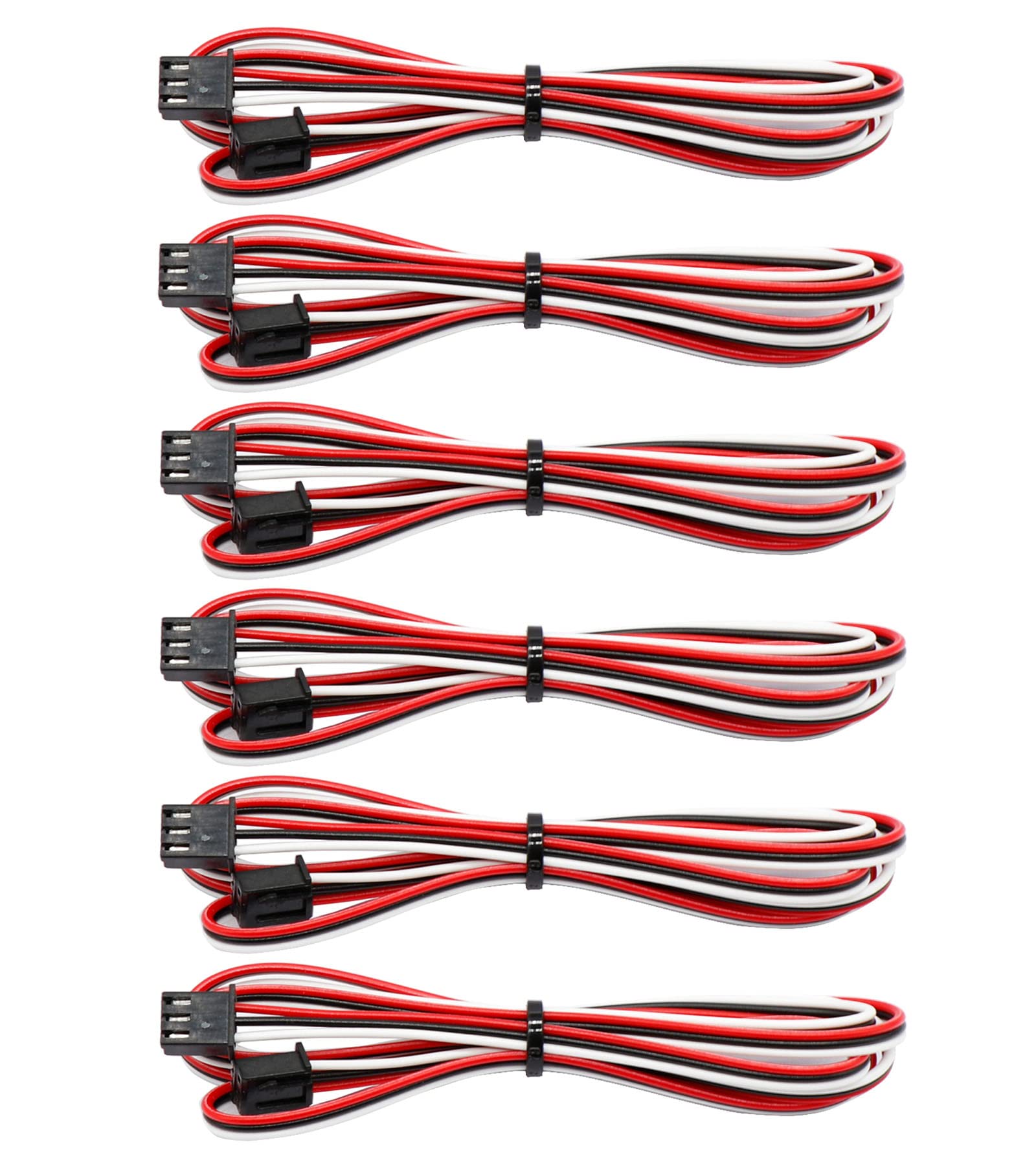 6pcs 3D Printer Parts - 1M XH2.54 3PIN Cable Endstop Mechanical Limit Optical Switch Connection Wires for Ender 3, CR-10, Anet A8 | Perfect for 3D Printer Repairs & Upgrades