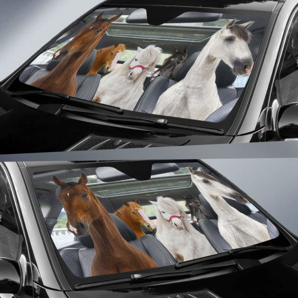 Car Sun Shade for Windshield - Universal Fit Auto Sunshade for All Vehicles | Perfect for Summer Heat Protection & UV Ray Blocking | Ideal for Parking, Road Trips & Daily Commute