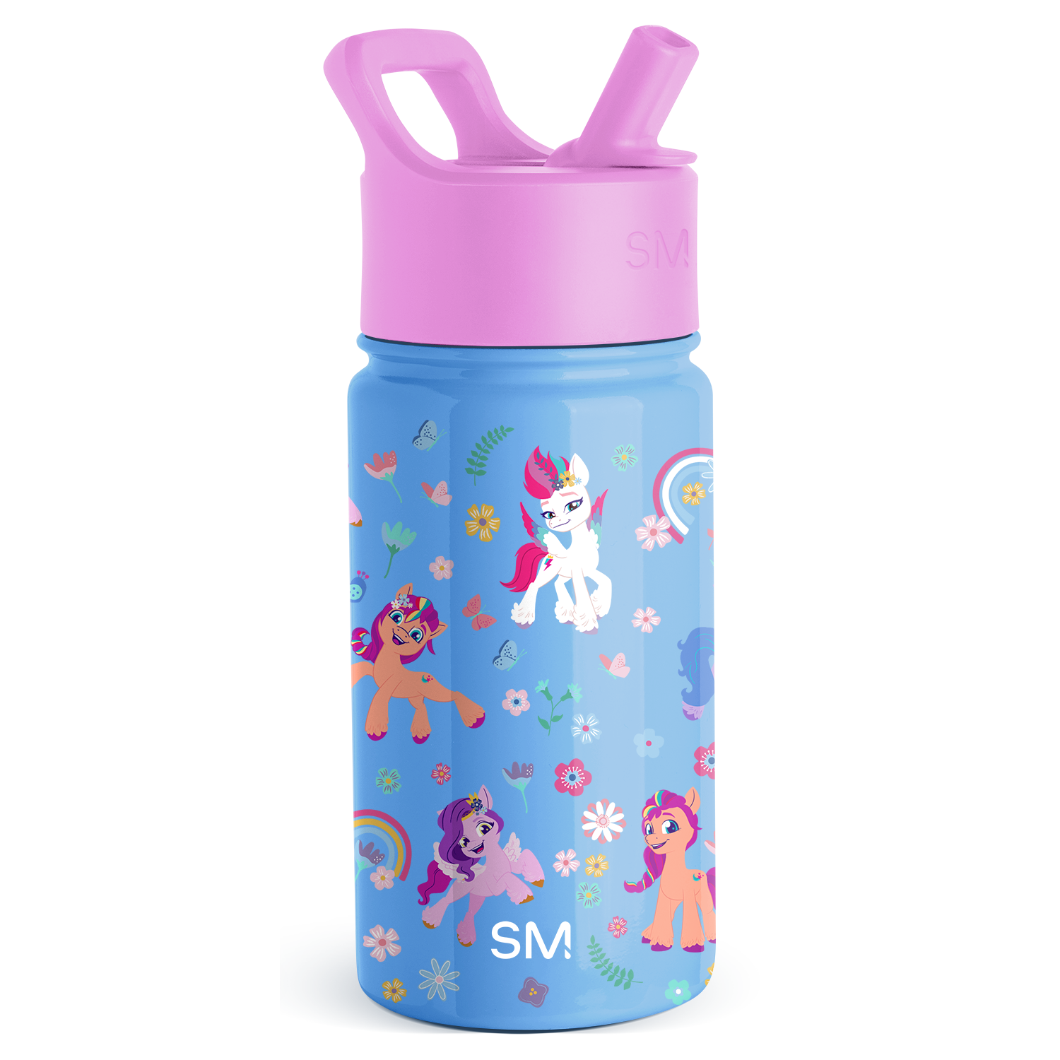 Summit Kids Water Bottle with Straw Lid - BPA Free, Leak Proof, Insulated Stainless Steel Bottle for School, Sports & Outdoor Activities