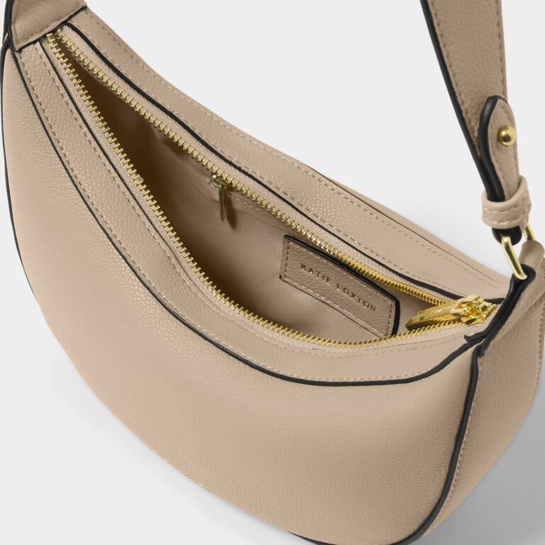 Katie Loxton Marni Small Shoulder Bag in Light Taupe | Stylish Crossbody Purse for Women | Perfect for Work, Travel & Everyday Use