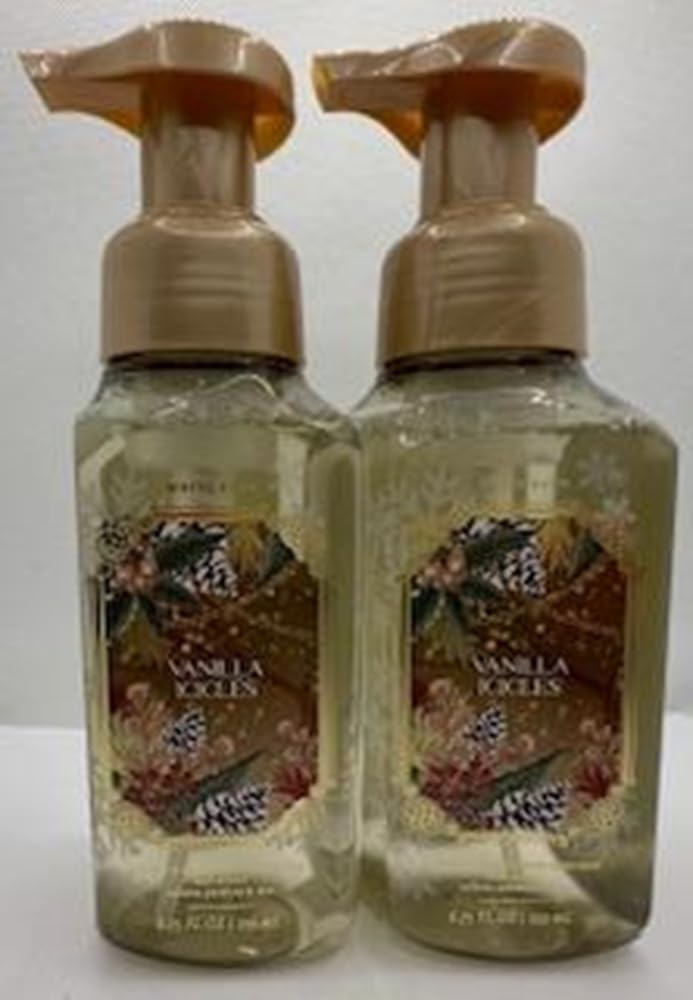 Set of 2 Vanilla Scented Foaming Hand Soap - 8.75oz Gentle & Clean Formula - Perfect for Kitchen, Bathroom & Guest Washrooms