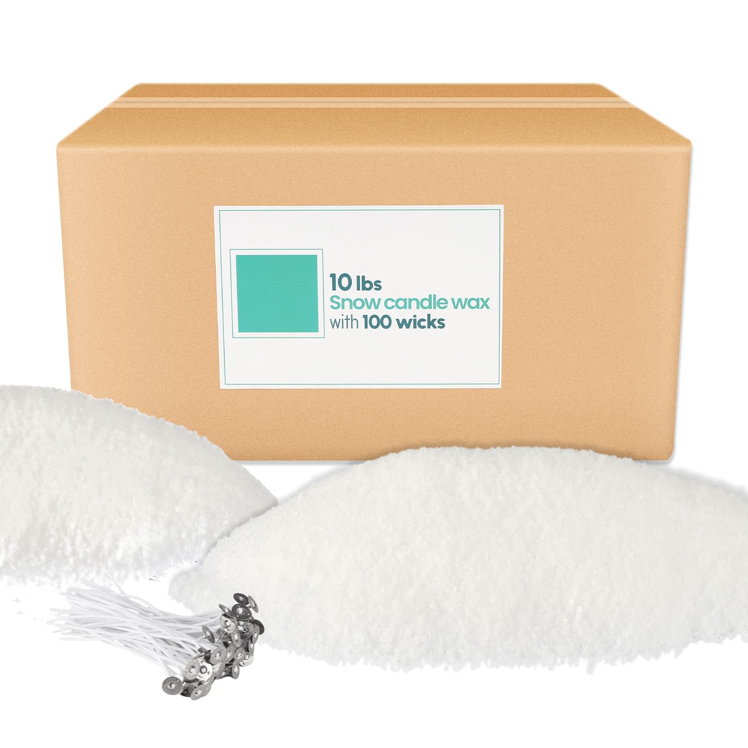 ECLHTLNY 10LB DIY Pearl Snow Candle Making Powder for Soy Wax Candles - Natural High-Quality Candle Supplies with Long Burn Time - Perfect for Home Decor, Wedding Centerpieces & Relaxation