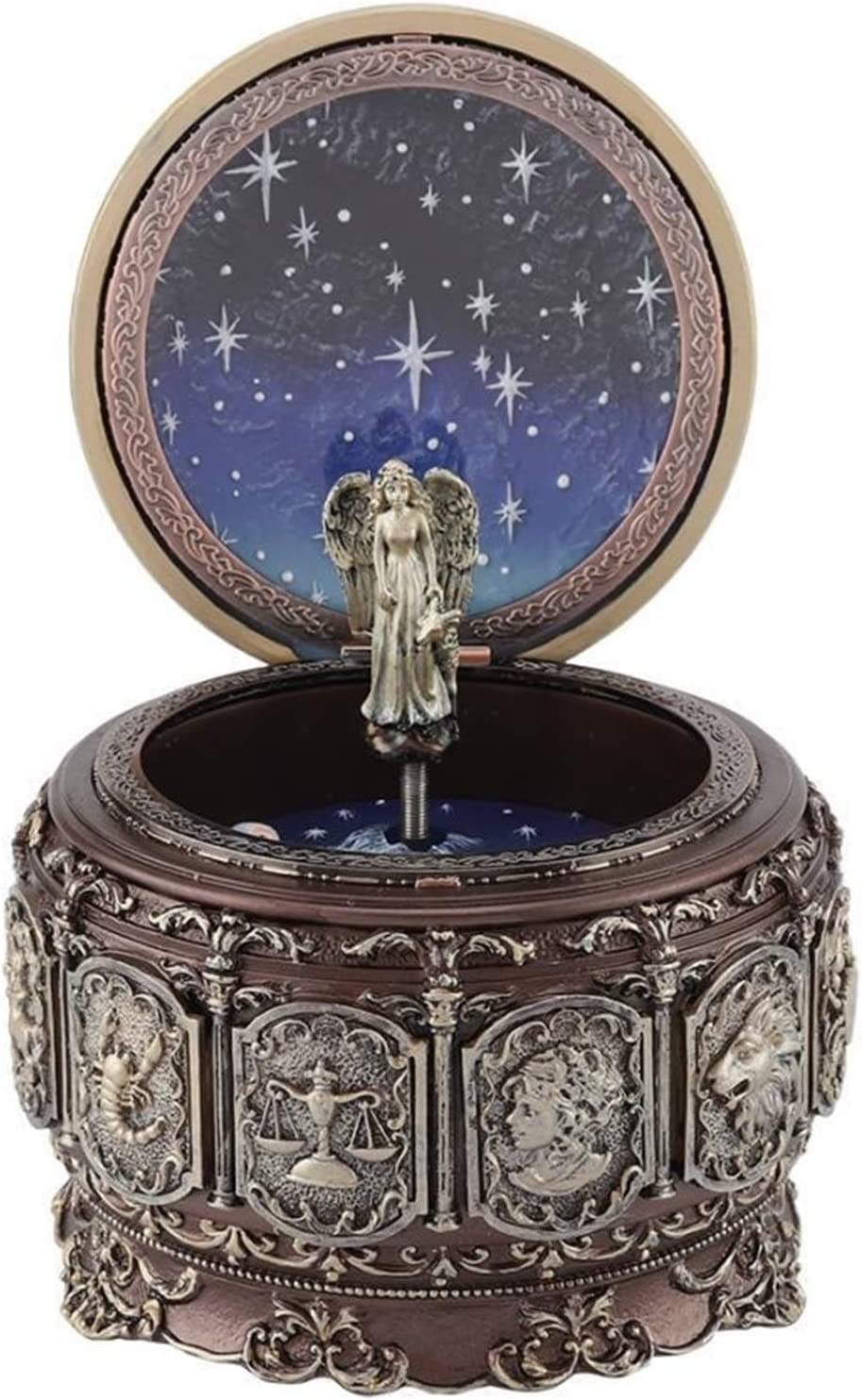 12 Constellations Rotating Music Box with LED Lights - Perfect Christmas & Birthday Gift for Goddess Baby, Home Decor, and Romantic Ambiance