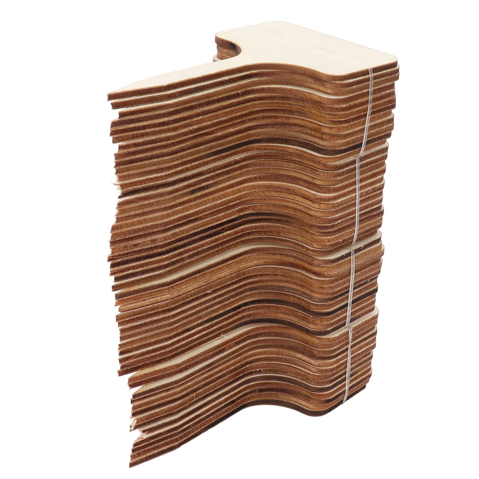 Eco-Friendly Wooden T-Type Plant Labels - 50Pcs Durable Garden Markers for Small Greenhouses, Nurseries & Indoor Herb Gardens | Perfect for Seedlings, Herb Pots & Plant Identification