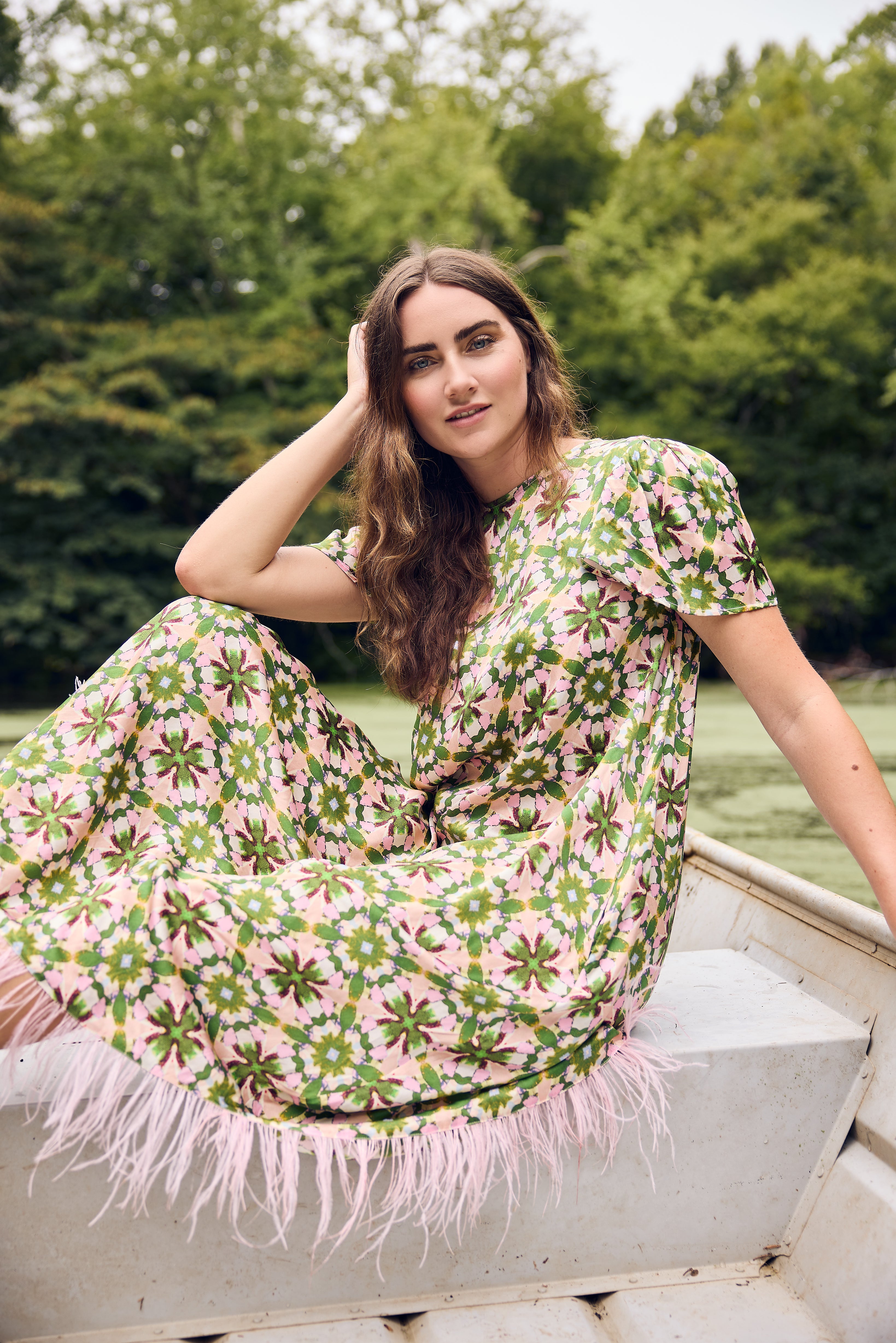 Georgia Dress Sugarplum - Elegant Floral Summer Dress for Women | Perfect for Weddings, Parties & Casual Outings