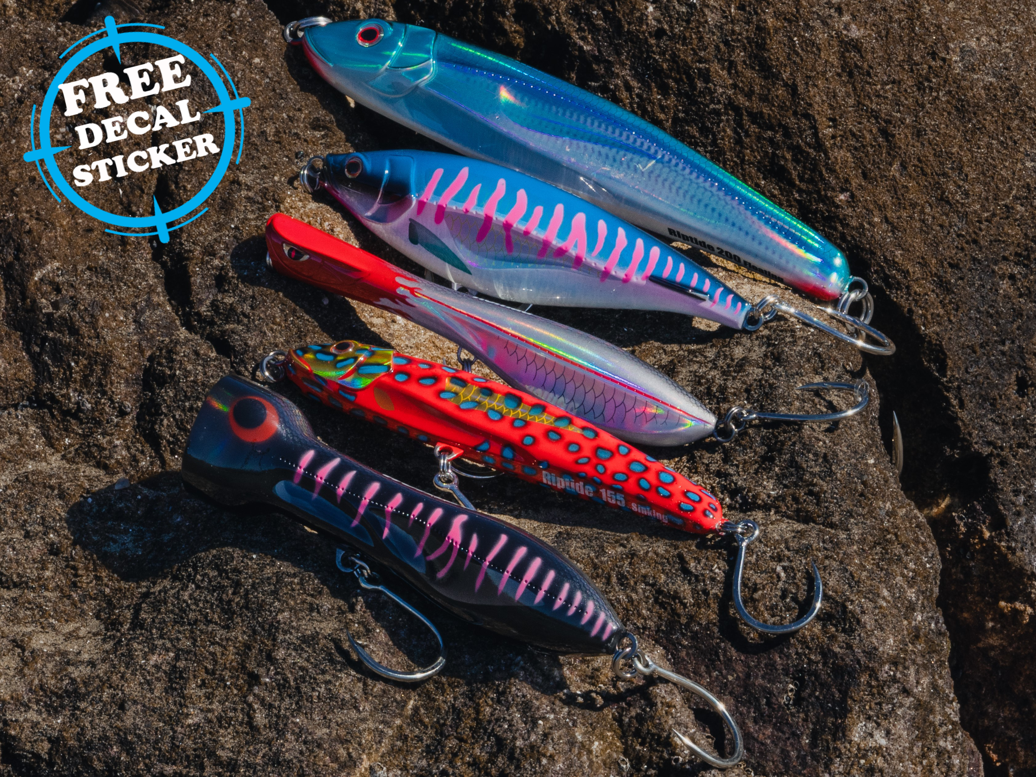 Premium Offshore Topwater Fishing Lure Bundle - Saltwater Bass & Striped Bass Lures Kit for Kayak & Boat Fishing Adventures