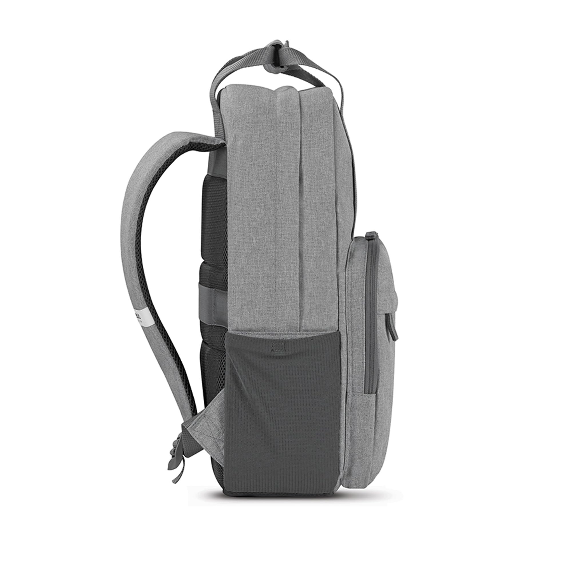 Solo New York Re:Claim Laptop Backpack - Water-Resistant 15.6 Inch Business Backpack for Men & Women, Grey - Perfect for Work, Travel & College Commute