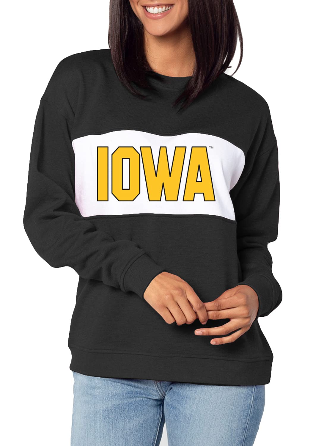 Chicka-D Women's Pennant Sweatshirt - Cozy Pullover for Casual Wear, Street Style & Fall Fashion | Soft Fleece Crewneck with Vintage Lettering