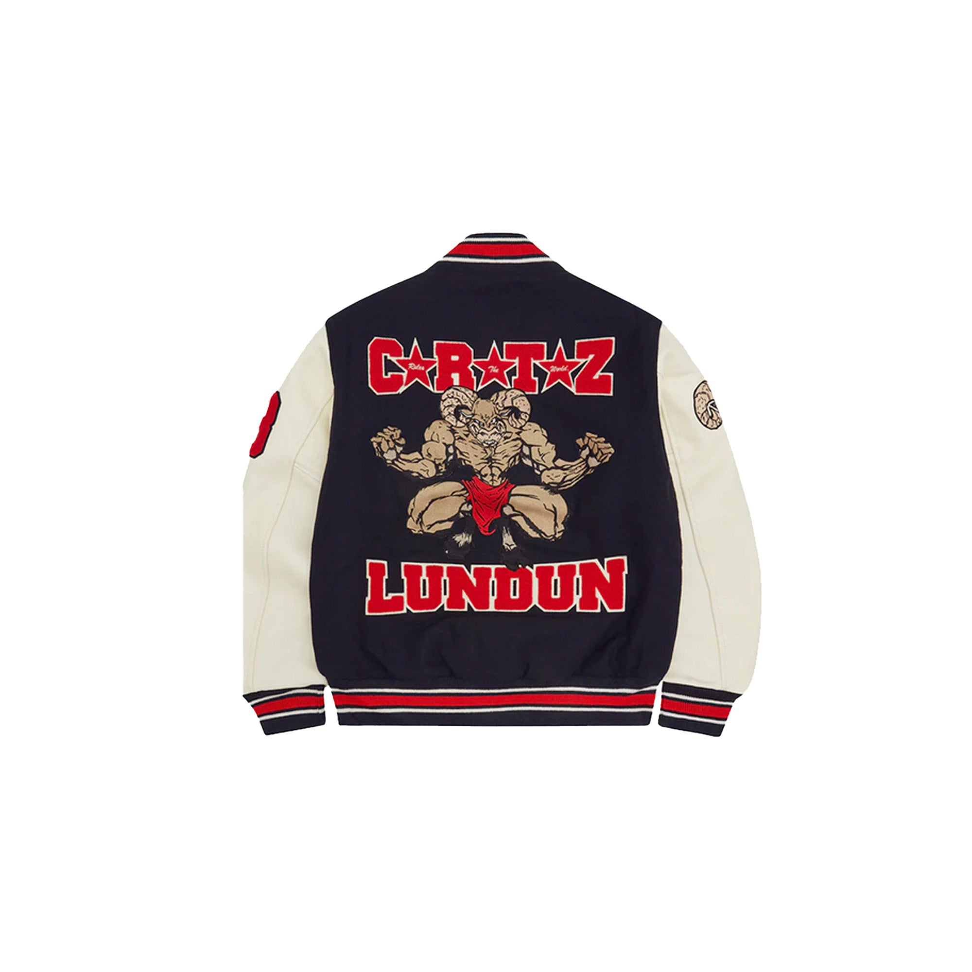 Corteiz Goat Varsity Jacket Navy Blue - Stylish Baseball Jacket for Men & Women - Perfect for Casual Wear, Street Fashion & Outdoor Activities
